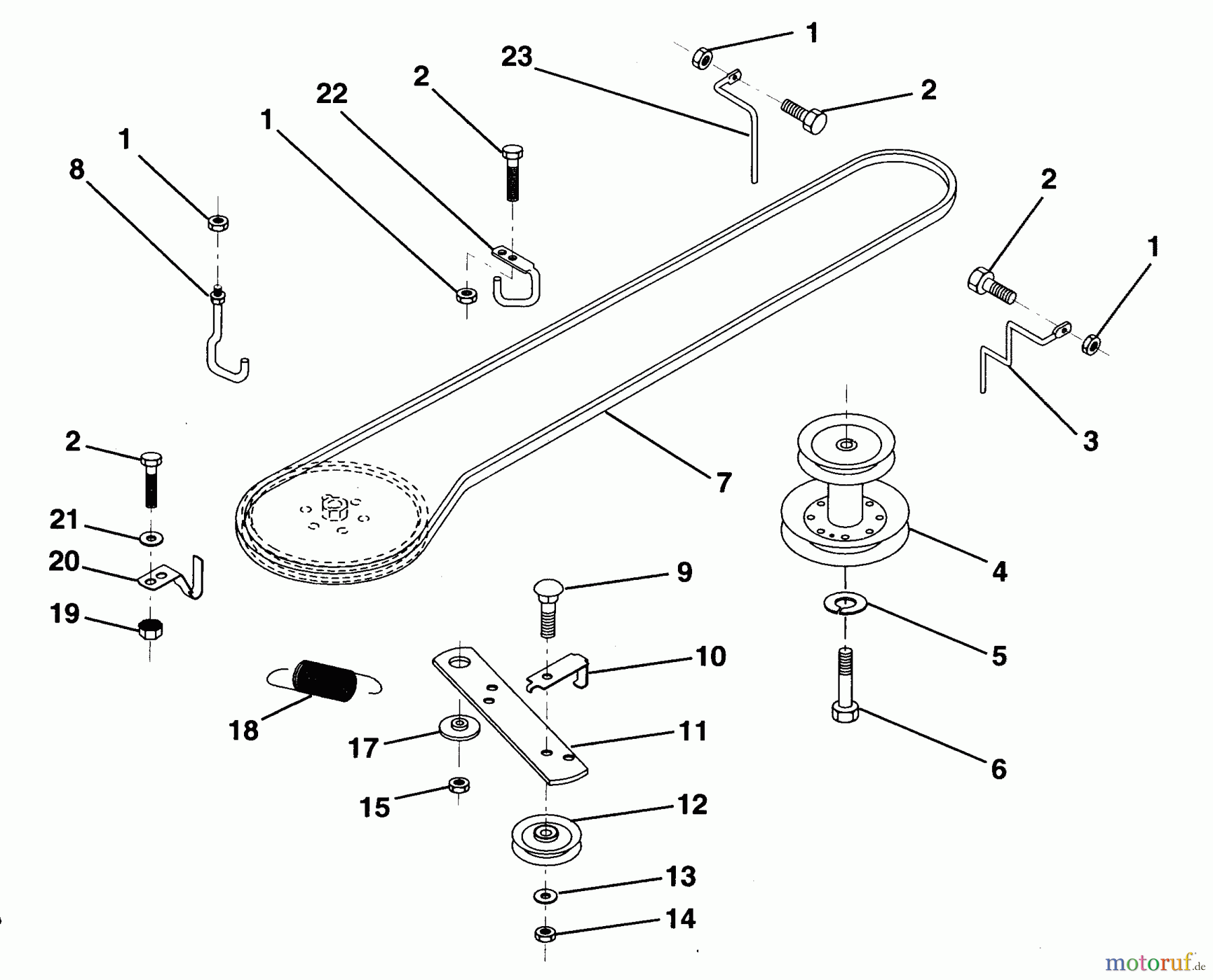  Husqvarna Rasen und Garten Traktoren LR 100 (954000572) - Husqvarna Lawn Tractor (1995-03 to 1995-02) Ground Drive