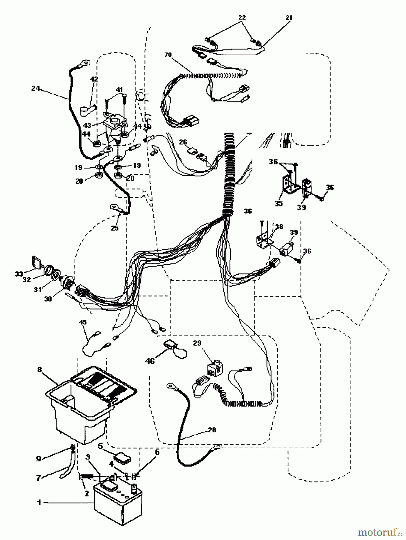  Husqvarna Rasen und Garten Traktoren LT 125 (954002711) (HC12542C) - Husqvarna Lawn Tractor (1996-04 & After) Electrical