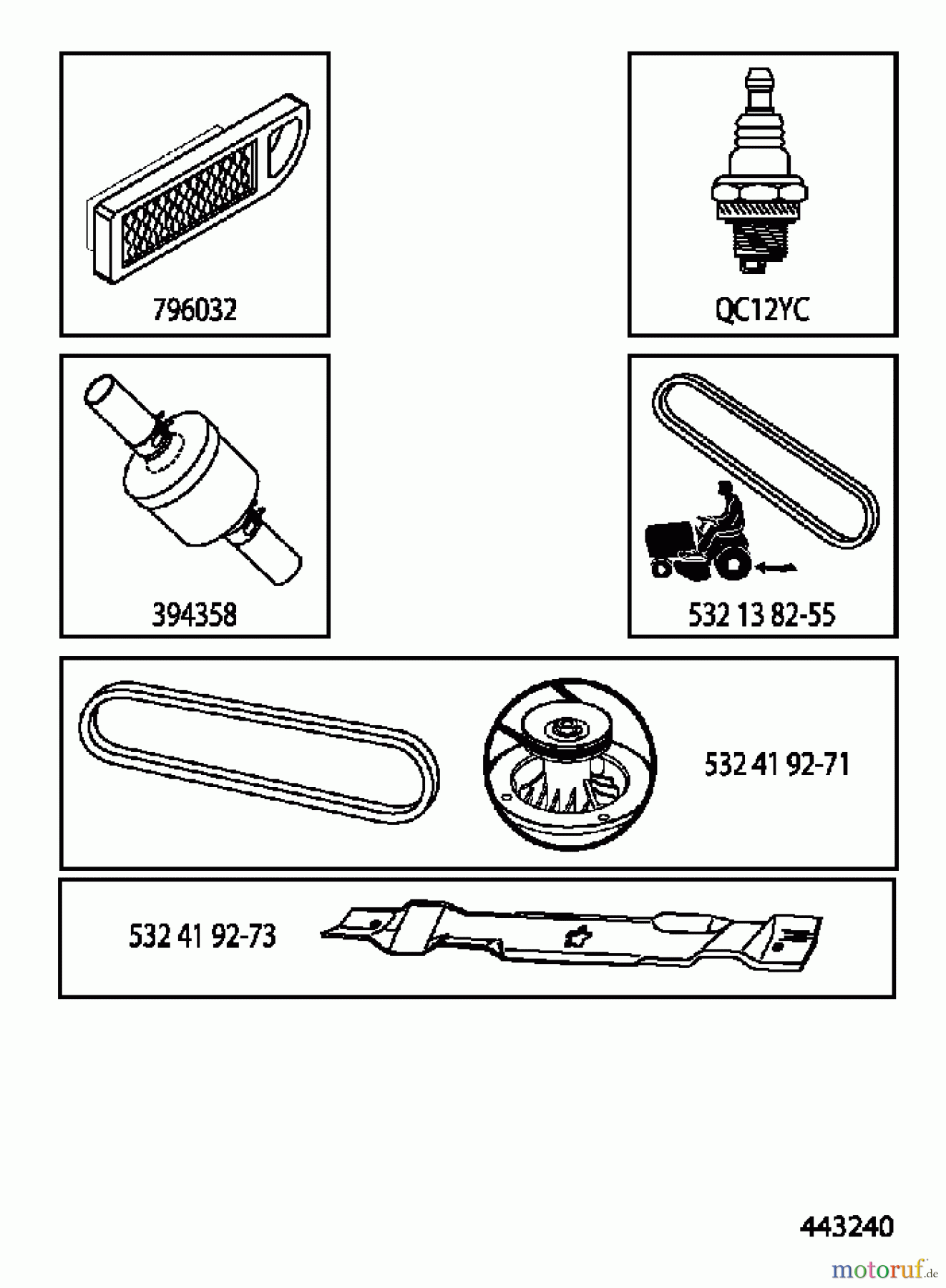 Husqvarna Rasen und Garten Traktoren LT 126 (96041019803) - Husqvarna Lawn Tractor (2012-06 & After) FREQUENTLY USED PARTS