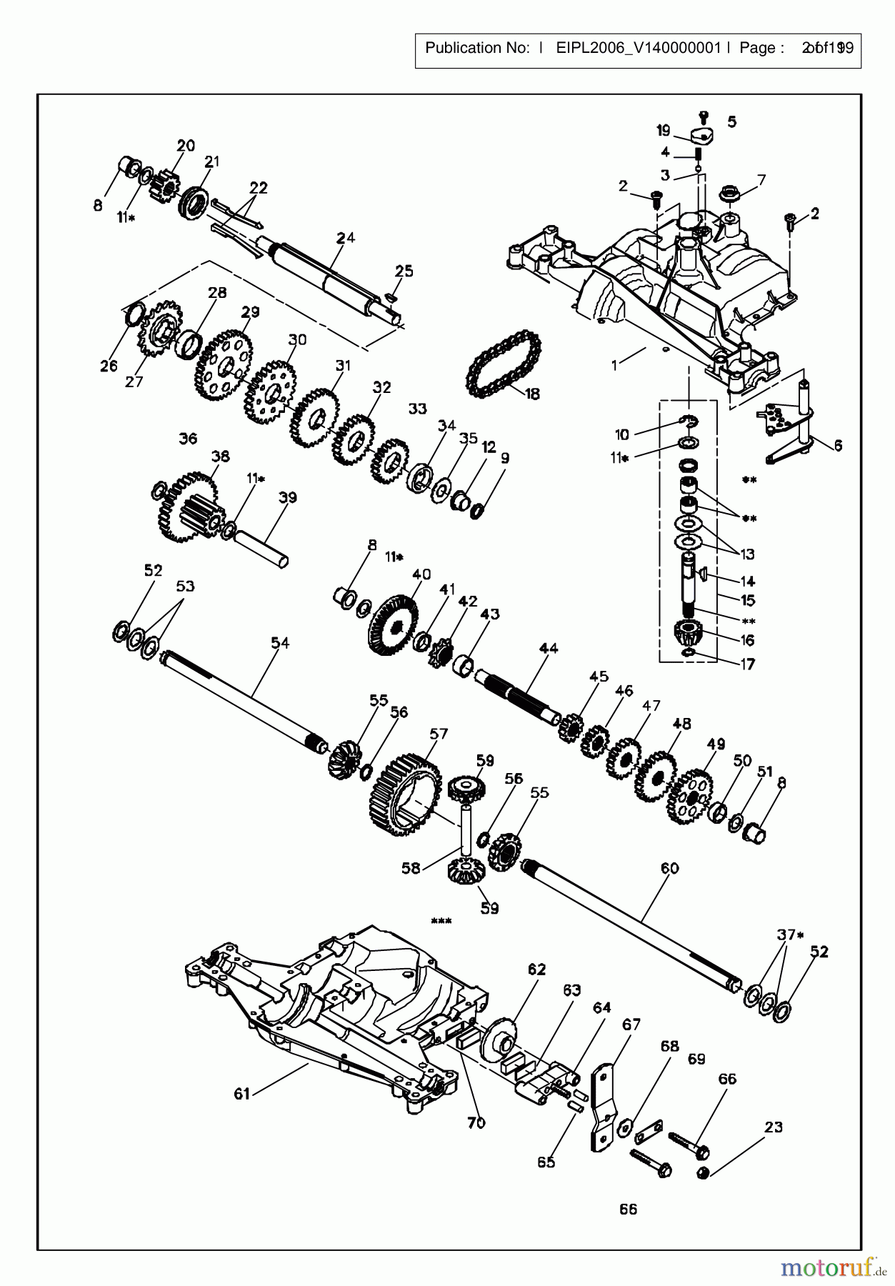Jonsered Rasen und Garten Traktoren LR2107C (953876582) - Jonsered Lawn & Garden Tractor (2006-05) TRANSMISSION #2