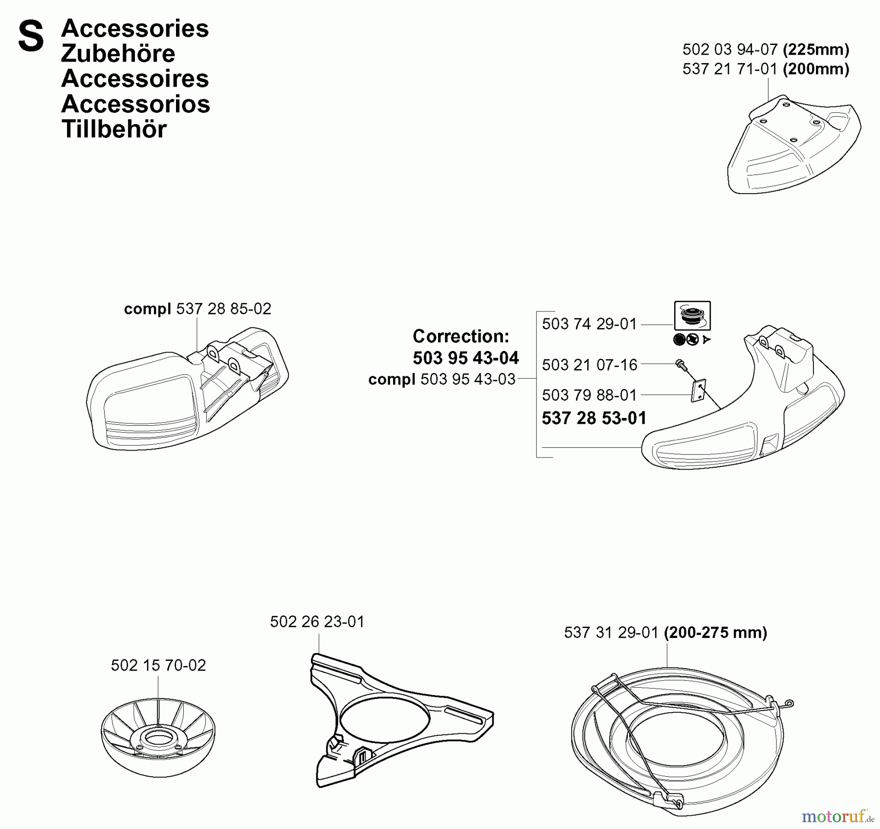 Jonsered Motorsensen, Trimmer FC2145S - Jonsered String/Brush Trimmer (2004-08) ACCESSORIES #3