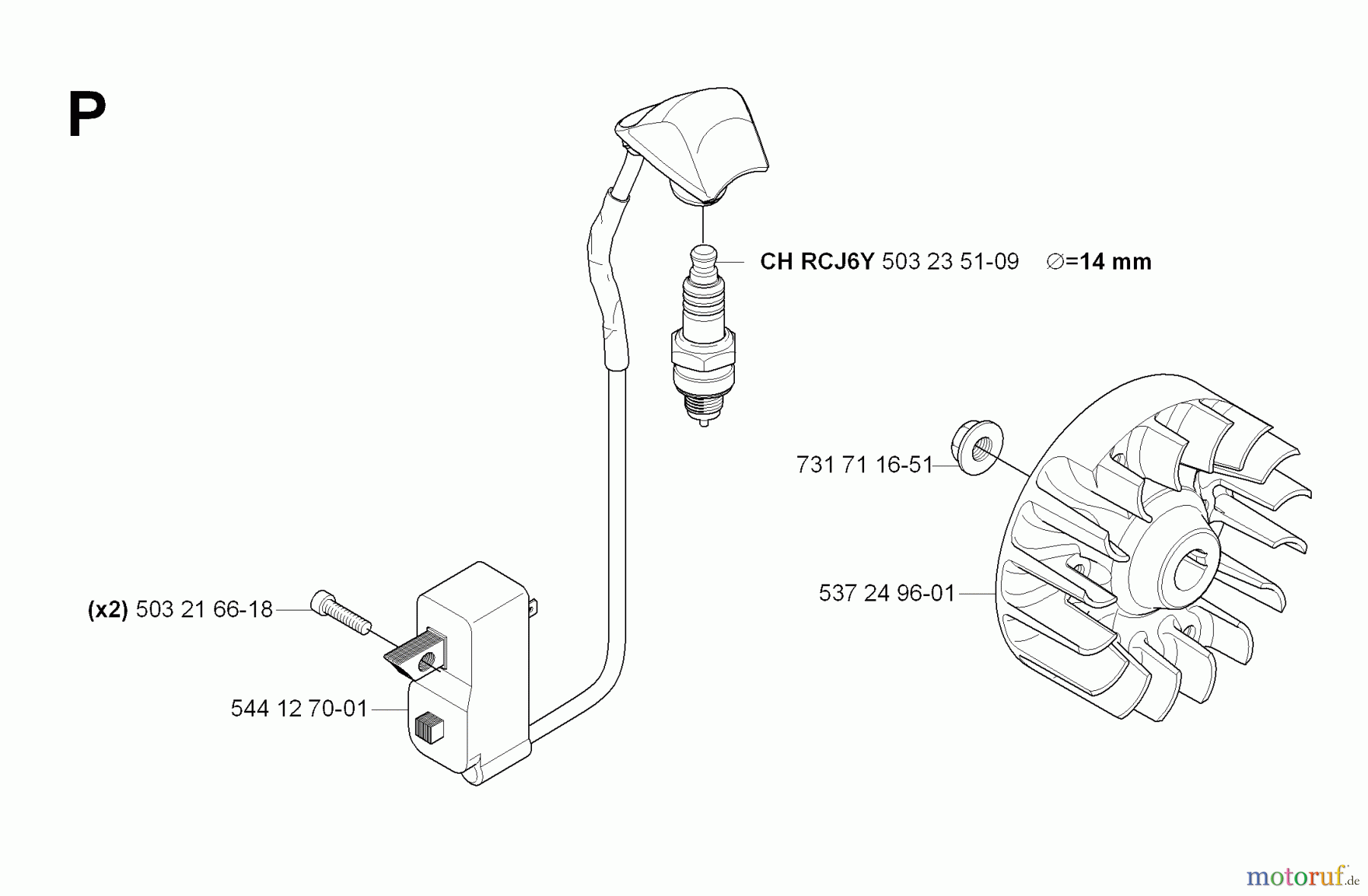  Jonsered Motorsensen, Trimmer CC2236 - Jonsered String/Brush Trimmer (2008-09) IGNITION SYSTEM