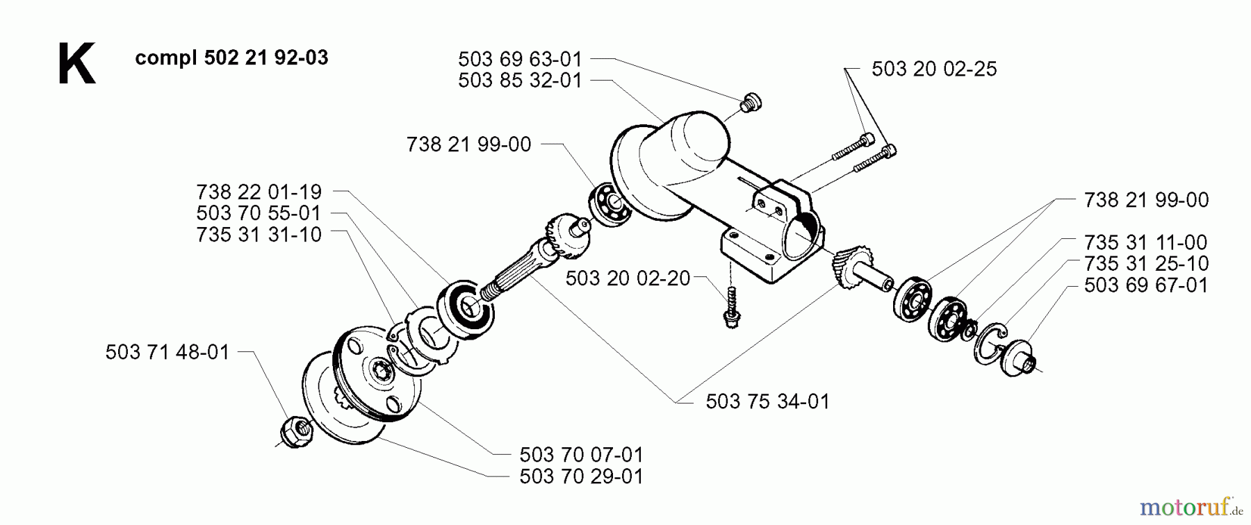  Jonsered Motorsensen, Trimmer GR26 - Jonsered String/Brush Trimmer (1997-02) STEERING COLUMN