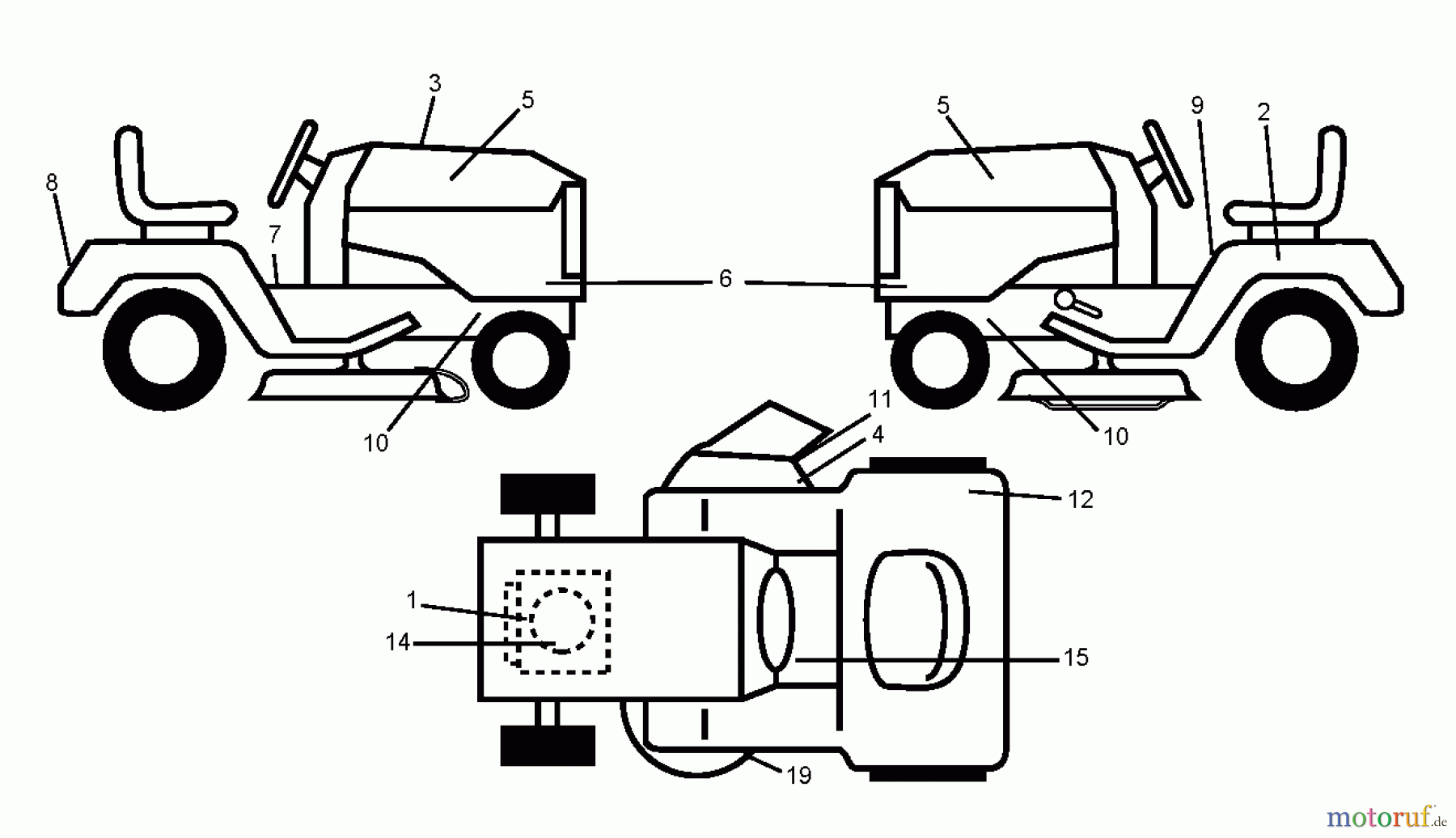  Jonsered Rasen  und Garten Traktoren LT2113 (96011026600) - Jonsered Lawn & Garden Tractor (2007-09) DECALS