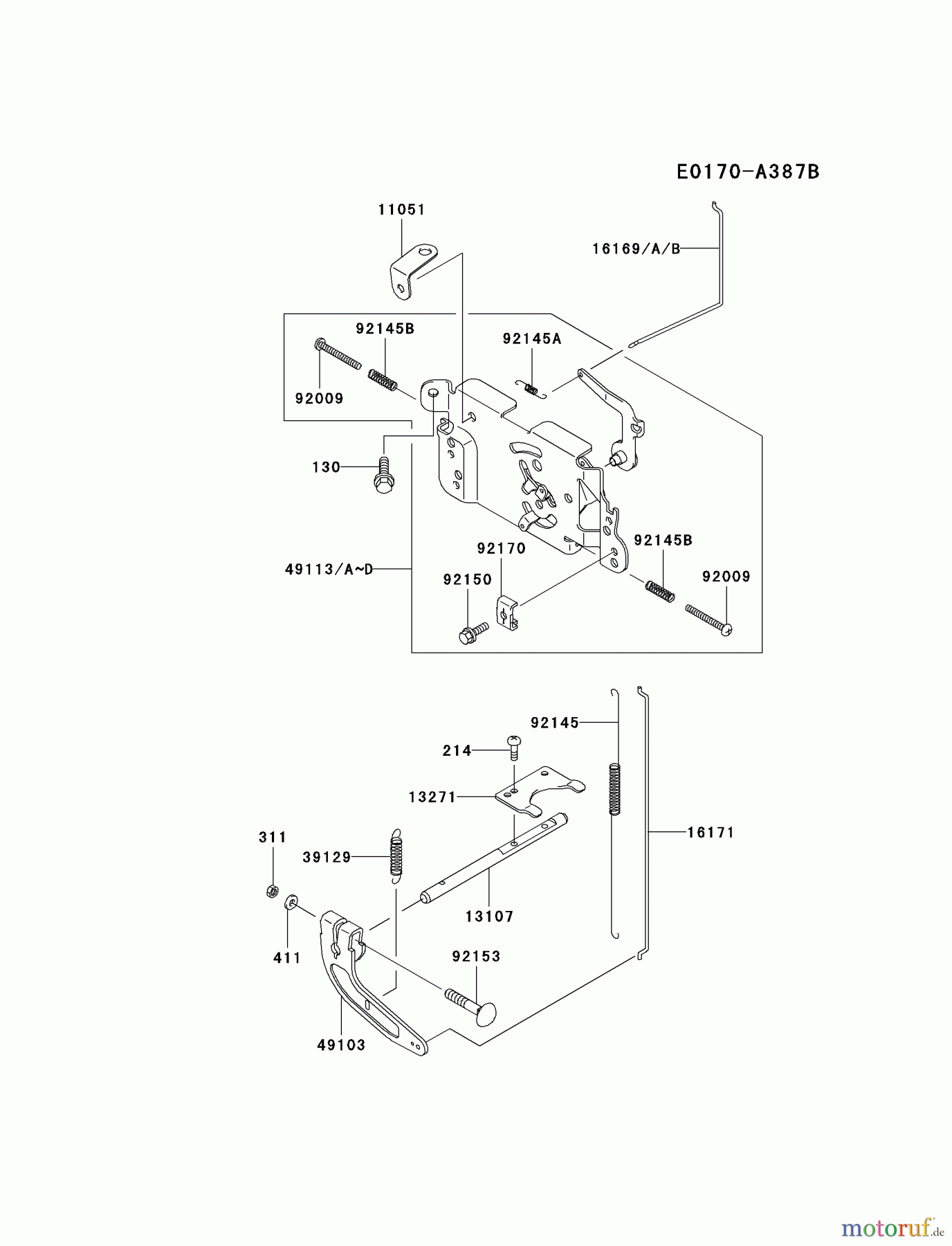 Kawasaki Motoren Motoren Vertikal FA210V - AS02 bis FH641V - DS24 FH531V-BS07 - Kawasaki FH531V 4-Stroke Engine CONTROL-EQUIPMENT