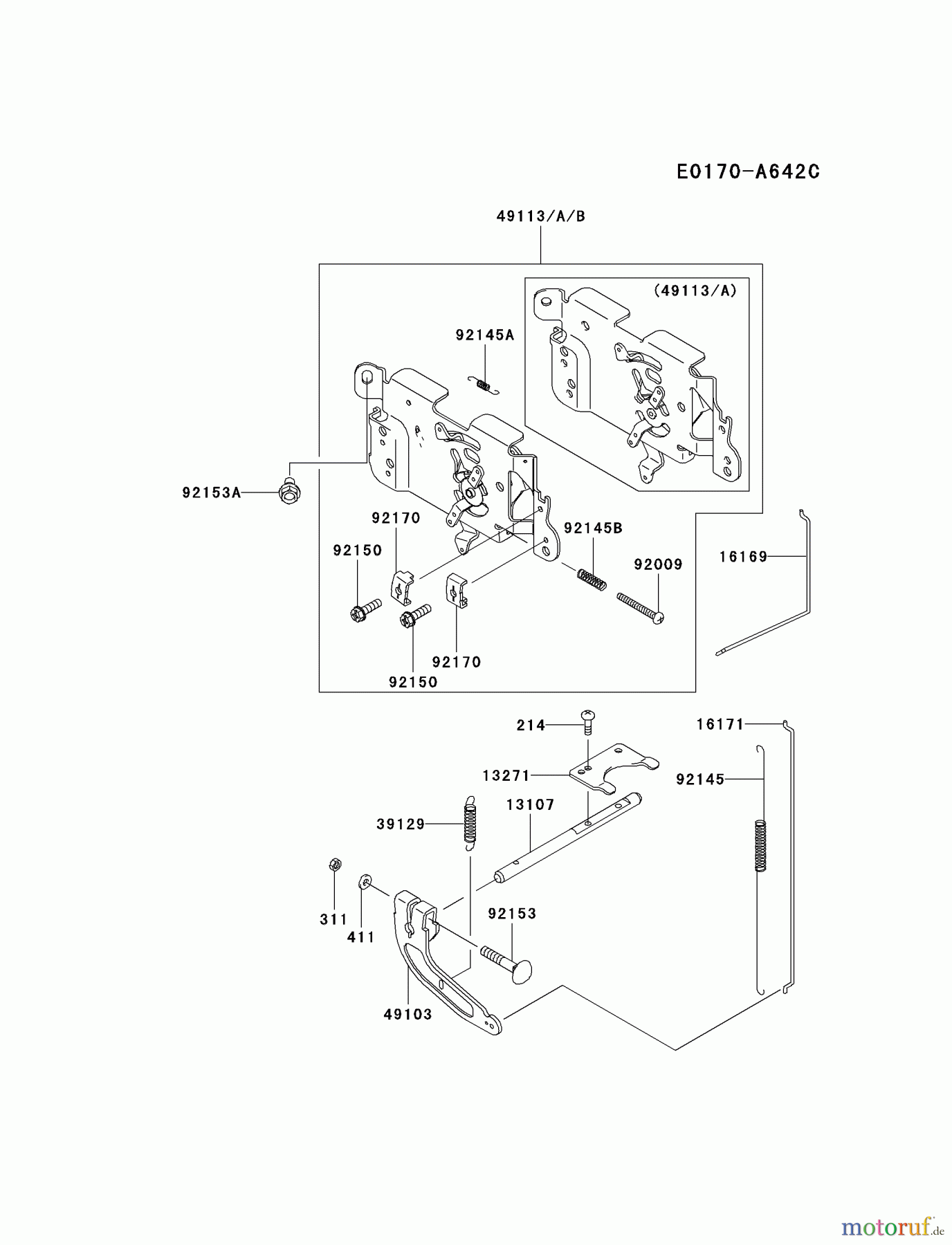 Kawasaki Motoren Motoren Vertikal FA210V - AS02 bis FH641V - DS24 FH541V-BW00 - Kawasaki FH541V 4-Stroke Engine CONTROL-EQUIPMENT