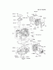 Kawasaki Motoren FA210V - AS02 bis FH641V - DS24 FH580V-BW00 - Kawasaki FH580V 4-Stroke Engine Ersatzteile CYLINDER/CRANKCASE