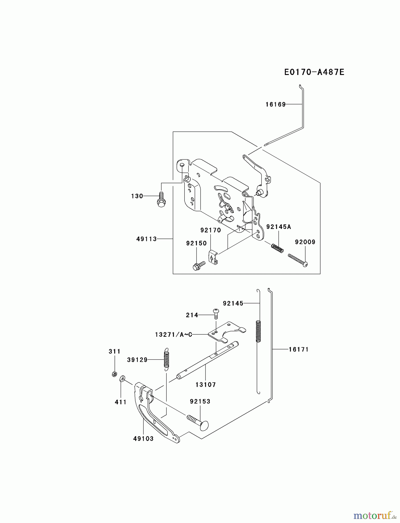 Kawasaki Motoren Motoren Vertikal FA210V - AS02 bis FH641V - DS24 FH580V-CS28 - Kawasaki FH580V 4-Stroke Engine CONTROL-EQUIPMENT