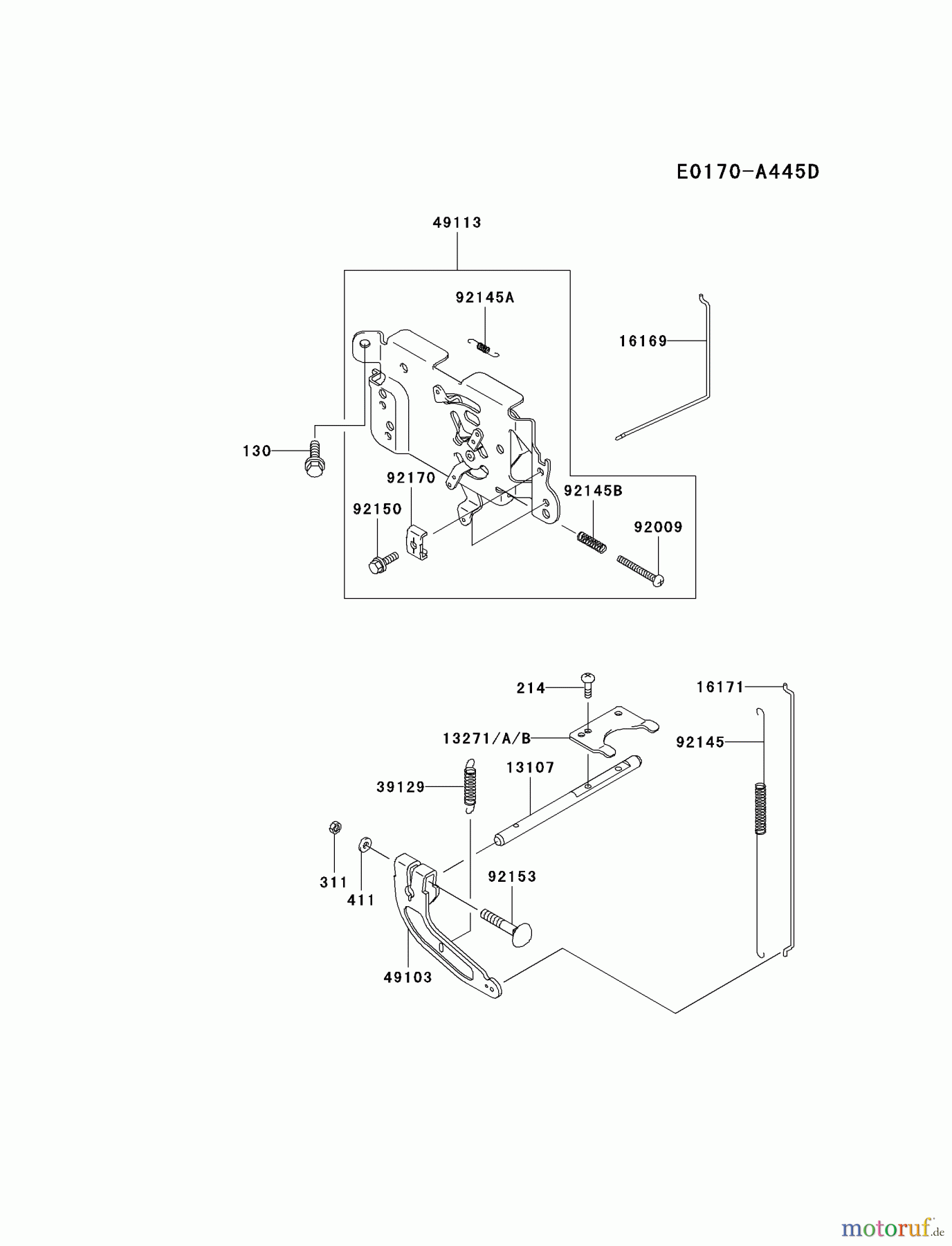 Kawasaki Motoren Motoren Vertikal FA210V - AS02 bis FH641V - DS24 FH580V-DS06 - Kawasaki FH580V 4-Stroke Engine CONTROL-EQUIPMENT
