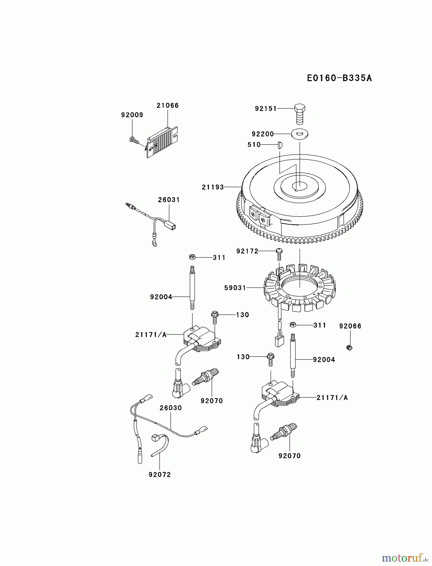 Kawasaki Motoren Motoren Vertikal FA210V - AS02 bis FH641V - DS24 FH601V-ES25 - Kawasaki FH601V 4-Stroke Engine ELECTRIC-EQUIPMENT