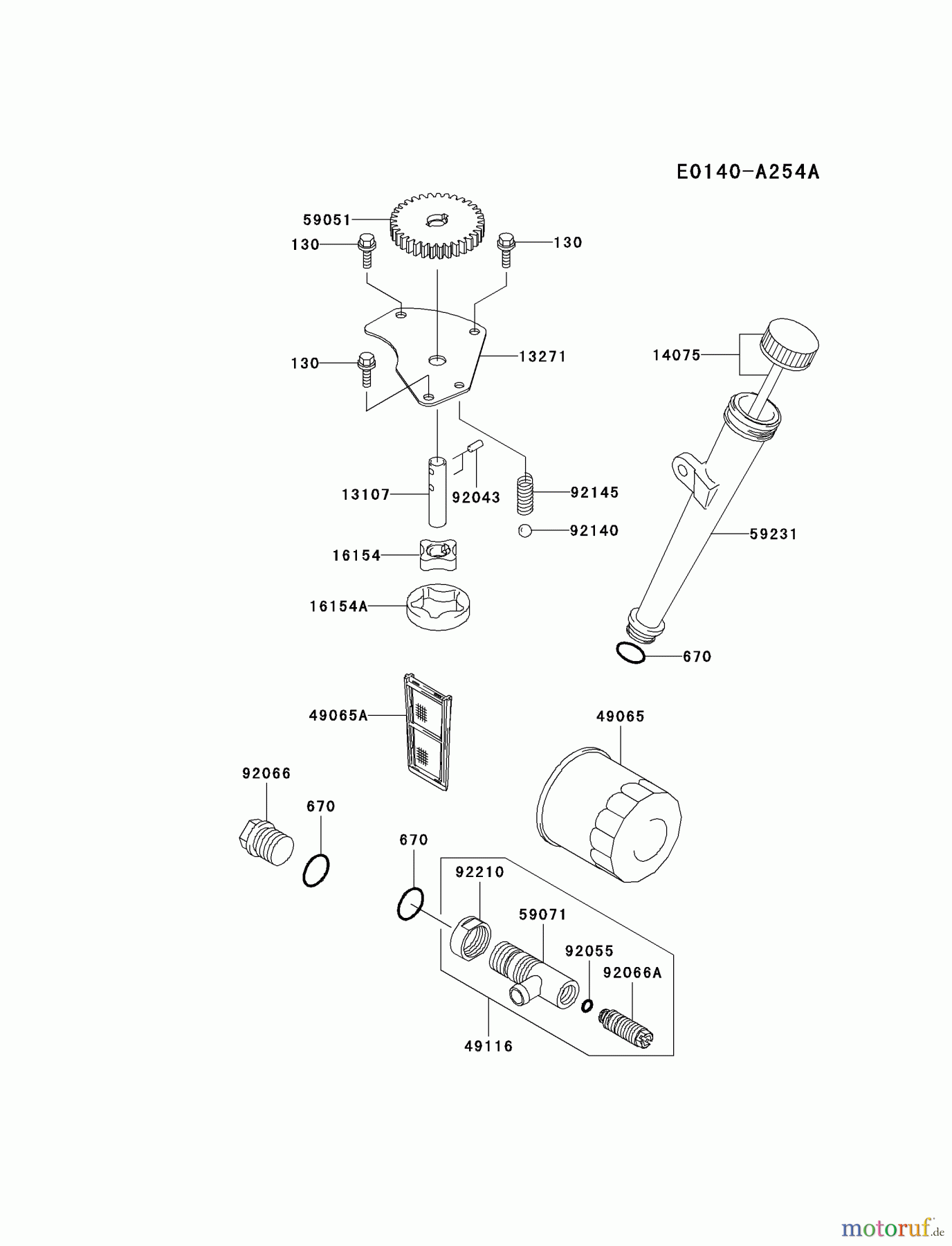 Kawasaki Motoren Motoren Vertikal FA210V - AS02 bis FH641V - DS24 FH641V-AS20 - Kawasaki FH641V 4-Stroke Engine LUBRICATION-EQUIPMENT