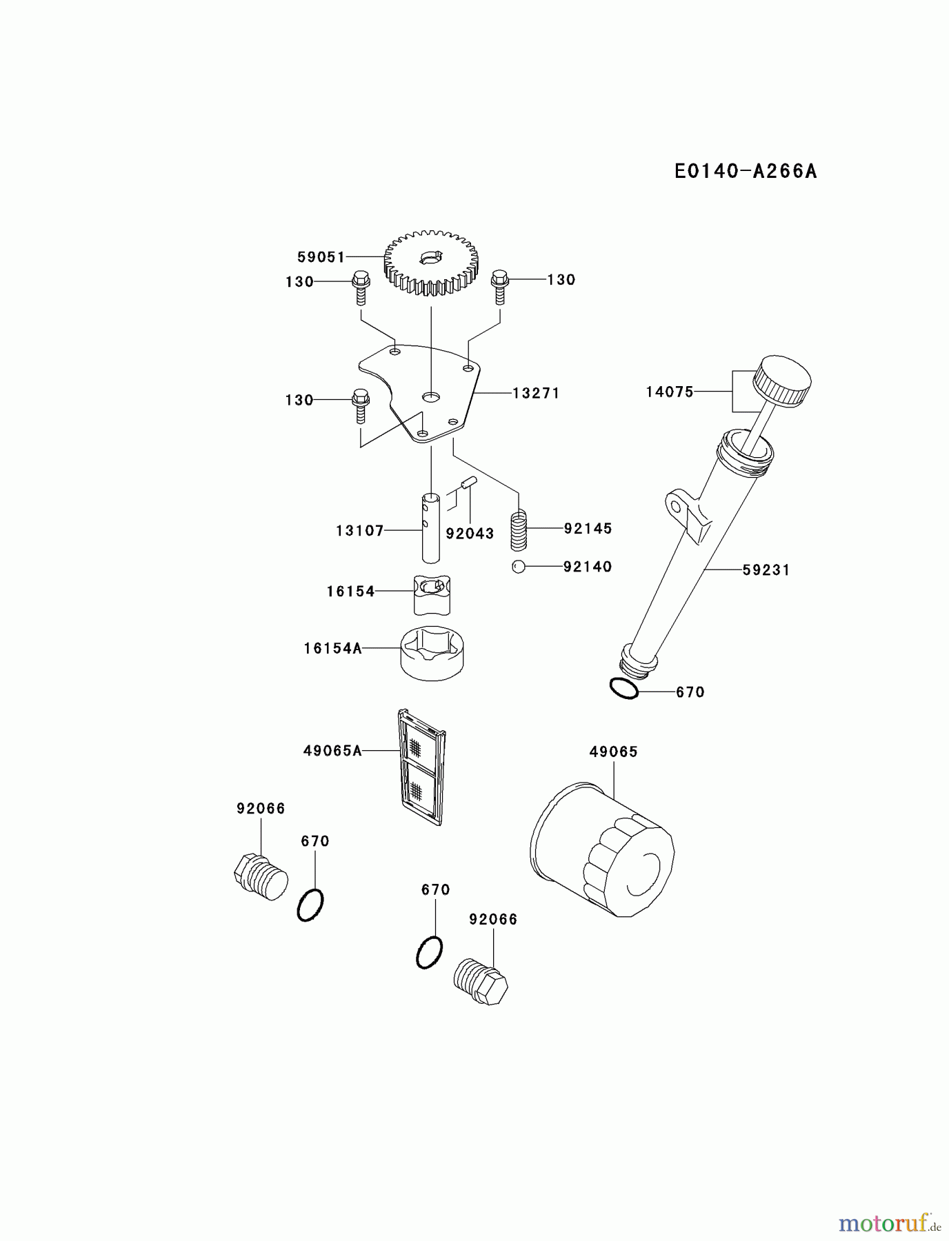 Kawasaki Motoren Motoren Vertikal FA210V - AS02 bis FH641V - DS24 FH641V-AS22 - Kawasaki FH641V 4-Stroke Engine LUBRICATION-EQUIPMENT