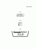 Kawasaki Motoren FH641V - DS25 bis FS481V - BS13 FH721V-CS35 - Kawasaki FH721V 4-Stroke Engine Ersatzteile LABEL