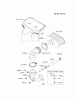 Kawasaki Motoren FH641V - DS25 bis FS481V - BS13 FR691V-DS05 - Kawasaki FR691V 4-Stroke Engine Ersatzteile AIR-FILTER/MUFFLER