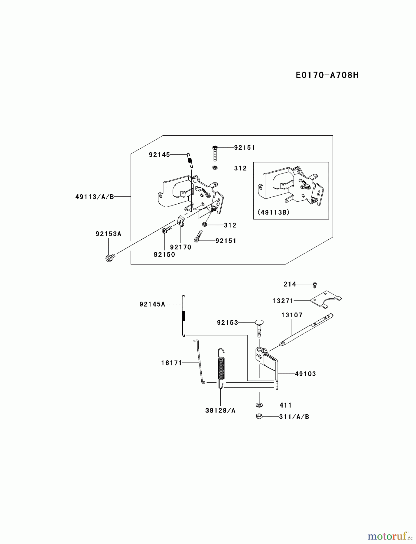  Kawasaki Motoren Motoren Vertikal FH641V - DS25 bis FS481V - BS13 FS481V-BS11 - Kawasaki FS481V 4-Stroke Engine CONTROL-EQUIPMENT