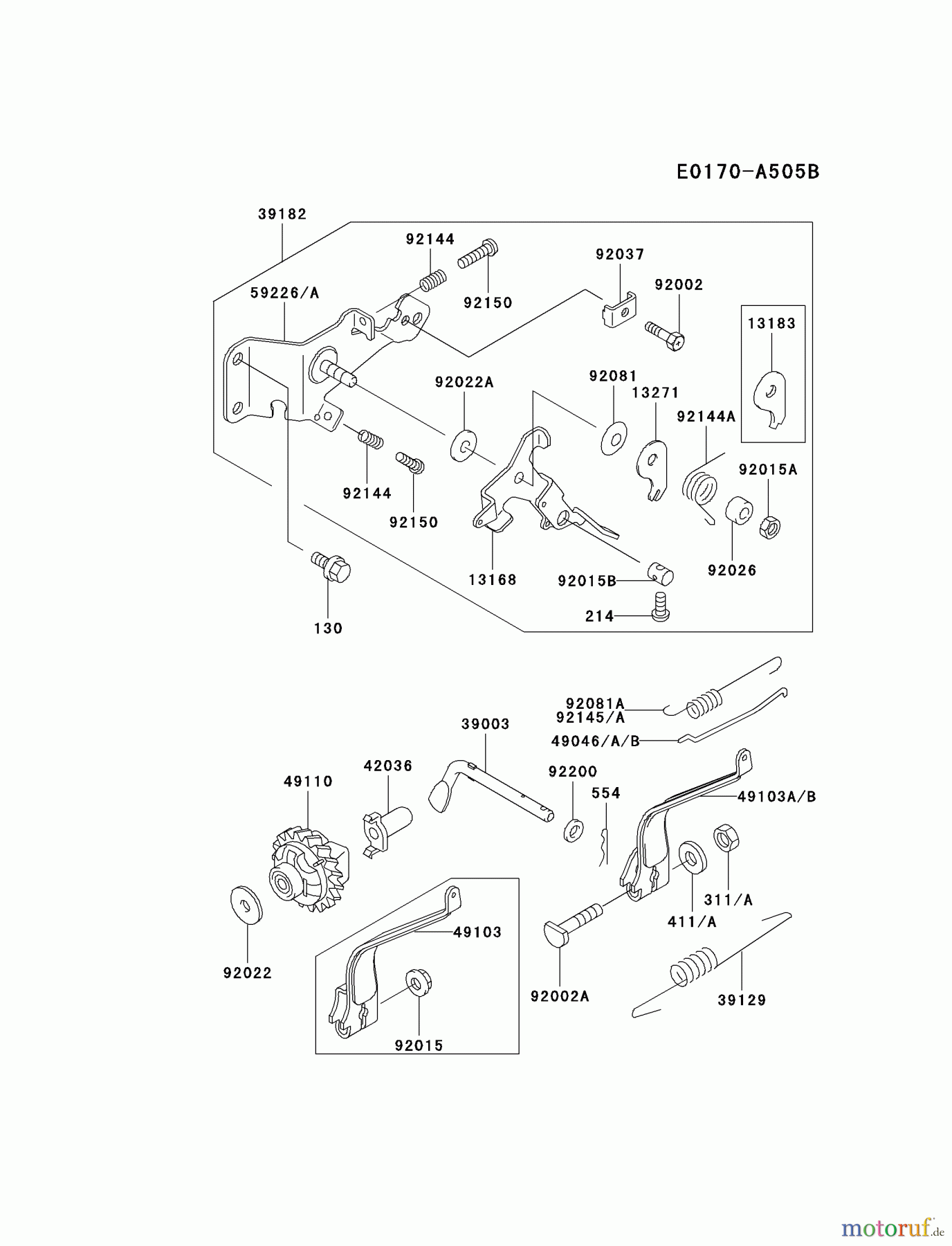 Kawasaki Motoren Motoren, Horizontal FE170D-BS04 - Kawasaki FE170D 4-Stroke Engine CONTROL-EQUIPMENT #2
