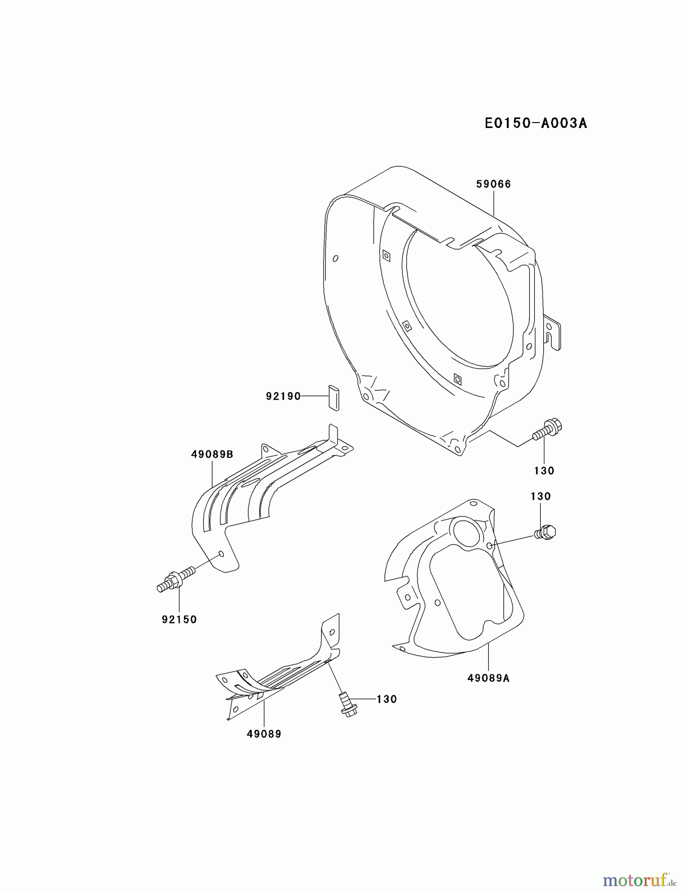 Kawasaki Motoren Motoren, Horizontal FE290D-AS16 - Kawasaki FE290D 4-Stroke Engine COOLING-EQUIPMENT