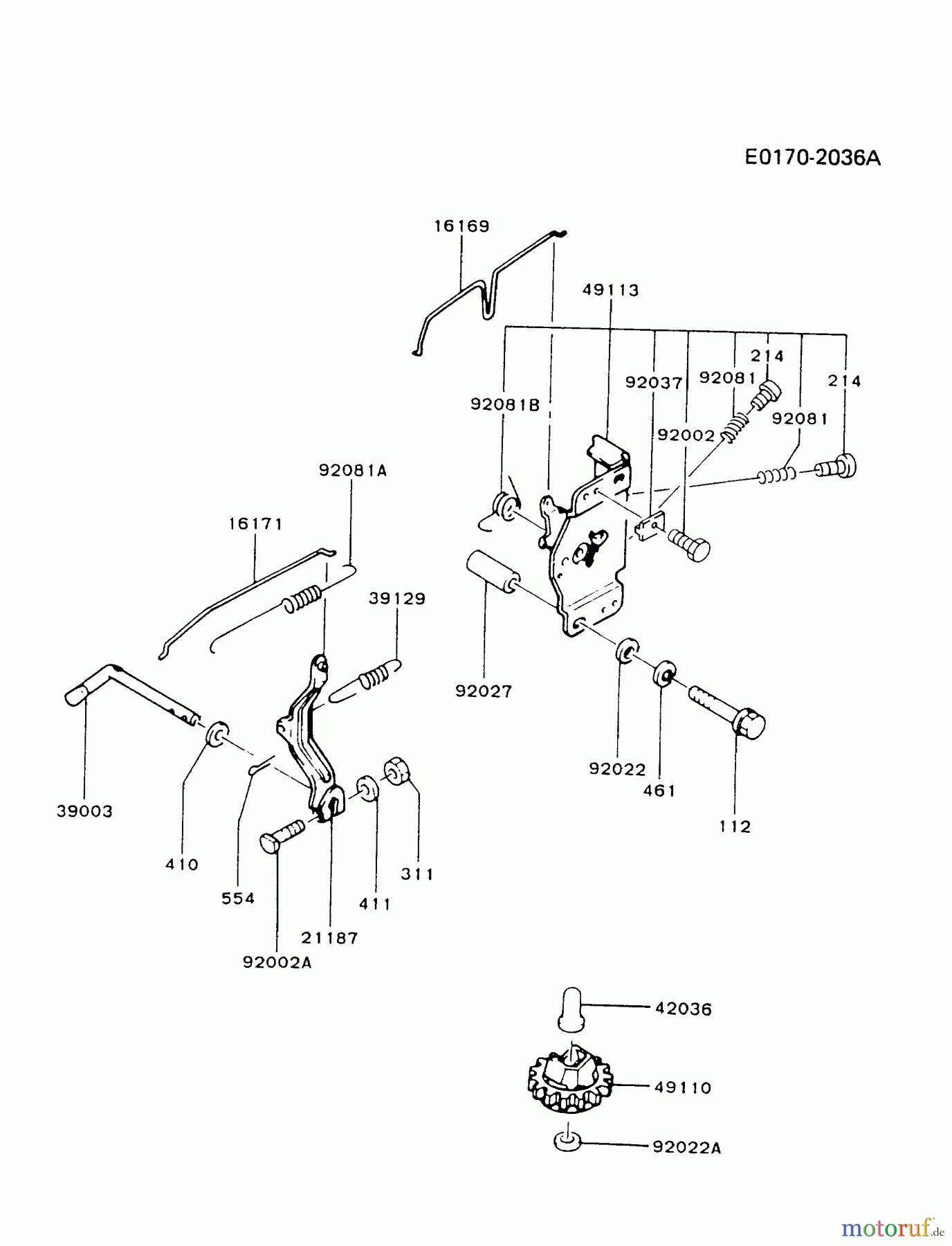Kawasaki Motoren Motoren Vertikal FA210V - AS02 bis FH641V - DS24 FB460V-AS17 - Kawasaki FB460V 4-Stroke Engine CONTROL-EQUIPMENT