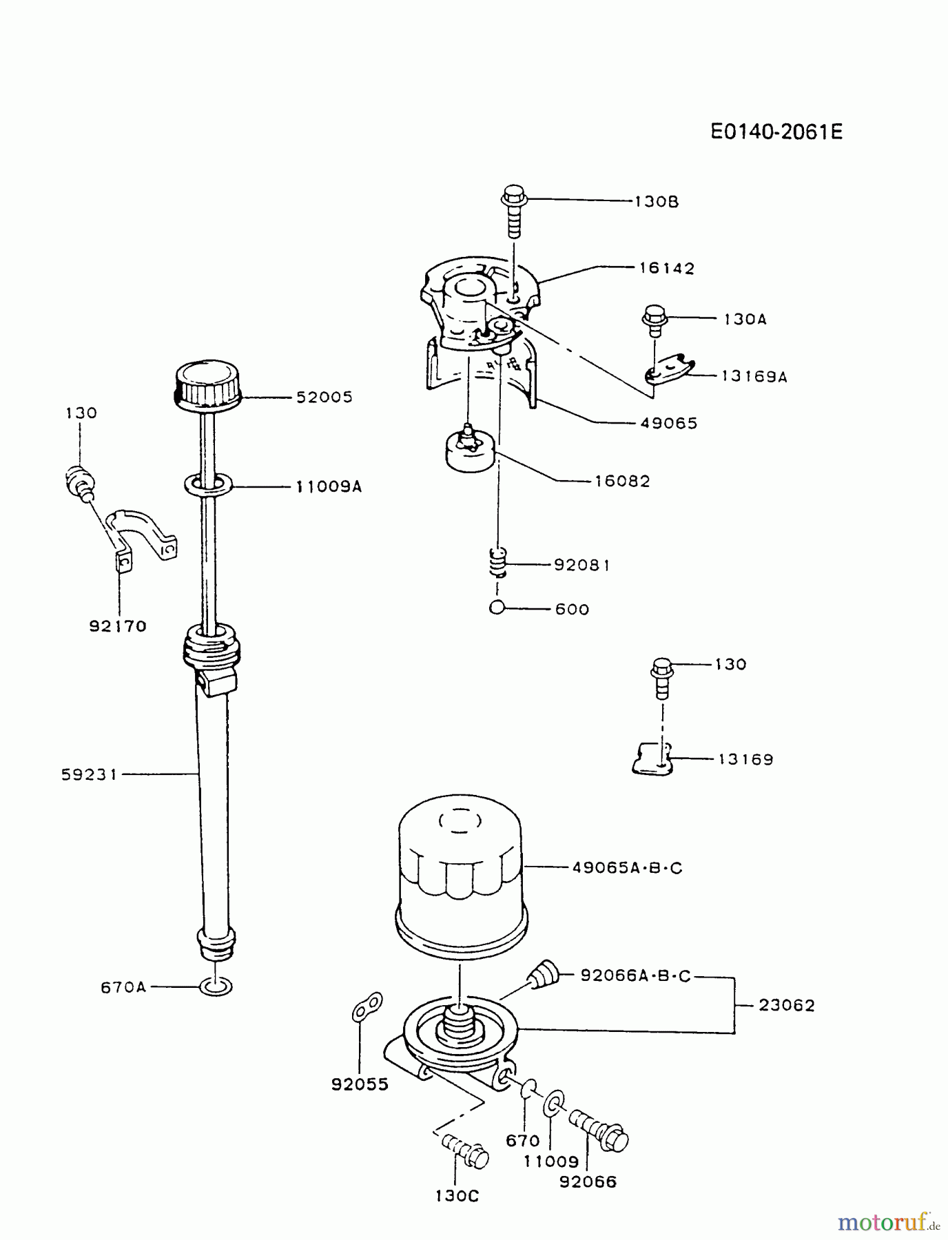 Kawasaki Motoren Motoren Vertikal FA210V - AS02 bis FH641V - DS24 FB460V-CS20 - Kawasaki FB460V 4-Stroke Engine LUBRICATION-EQUIPMENT