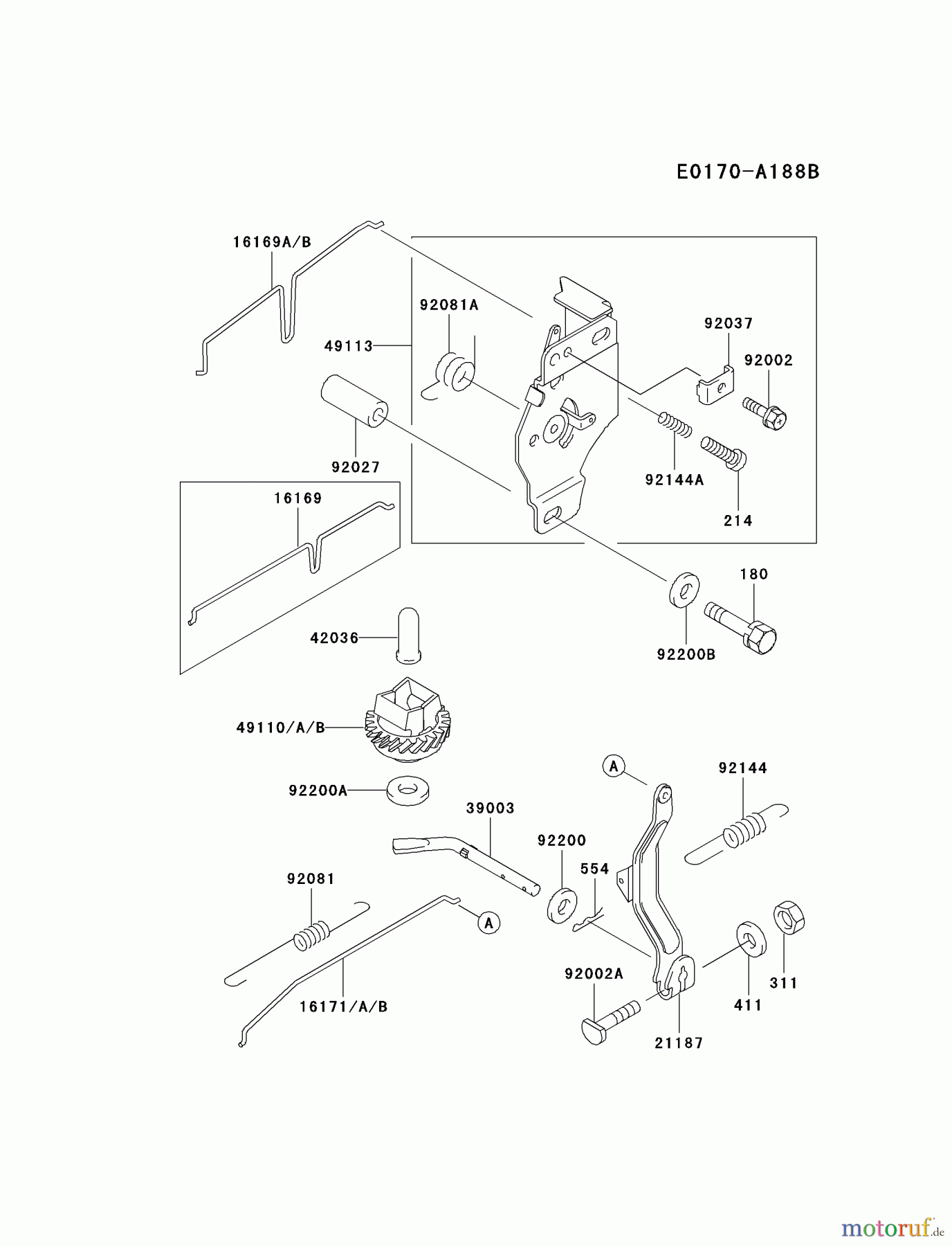 Kawasaki Motoren Motoren Vertikal FA210V - AS02 bis FH641V - DS24 FB460V-MS14 - Kawasaki FB460V 4-Stroke Engine CONTROL-EQUIPMENT