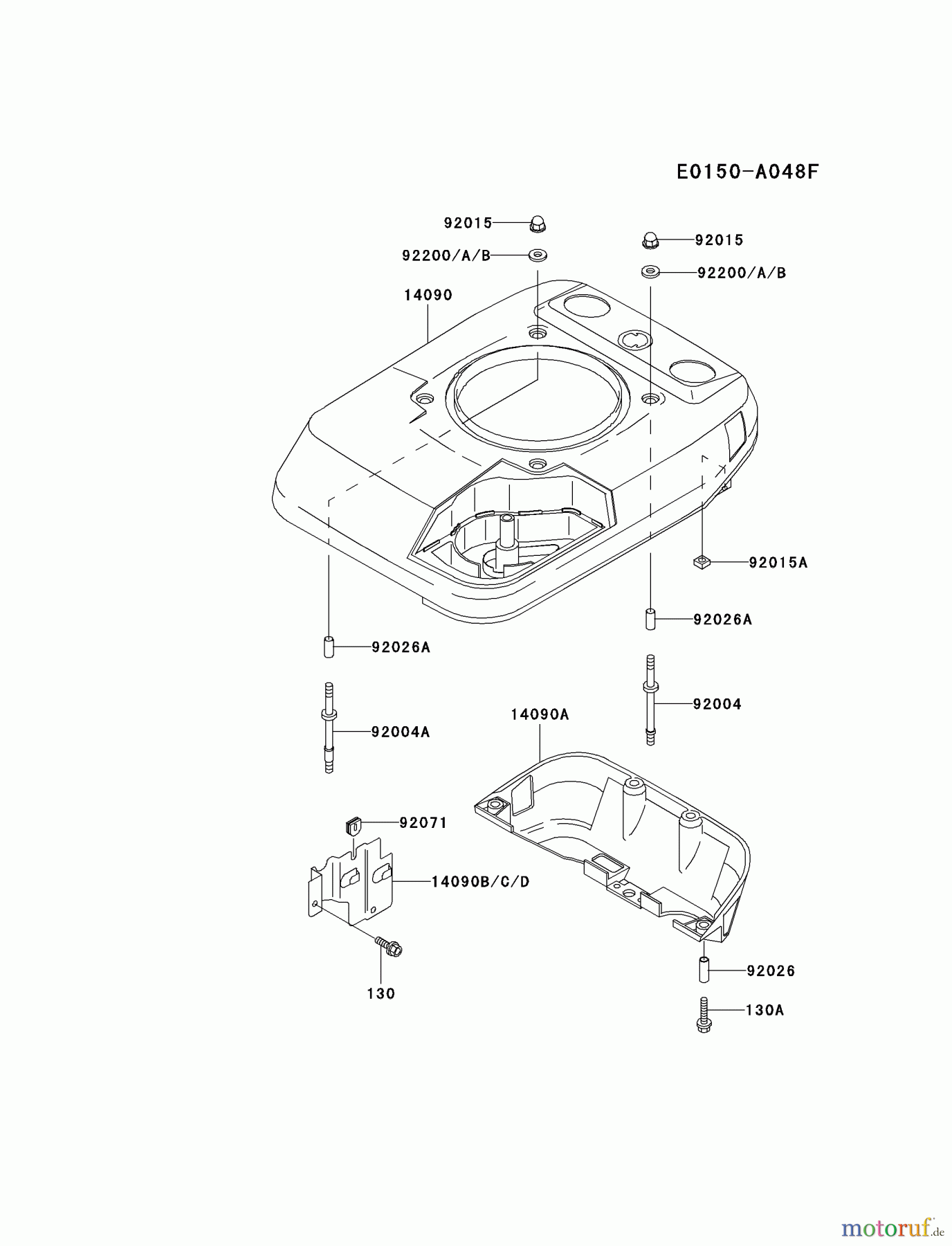 Kawasaki Motoren Motoren Vertikal FA210V - AS02 bis FH641V - DS24 FC150V-GS11 - Kawasaki FC150V 4-Stroke Engine COOLING-EQUIPMENT