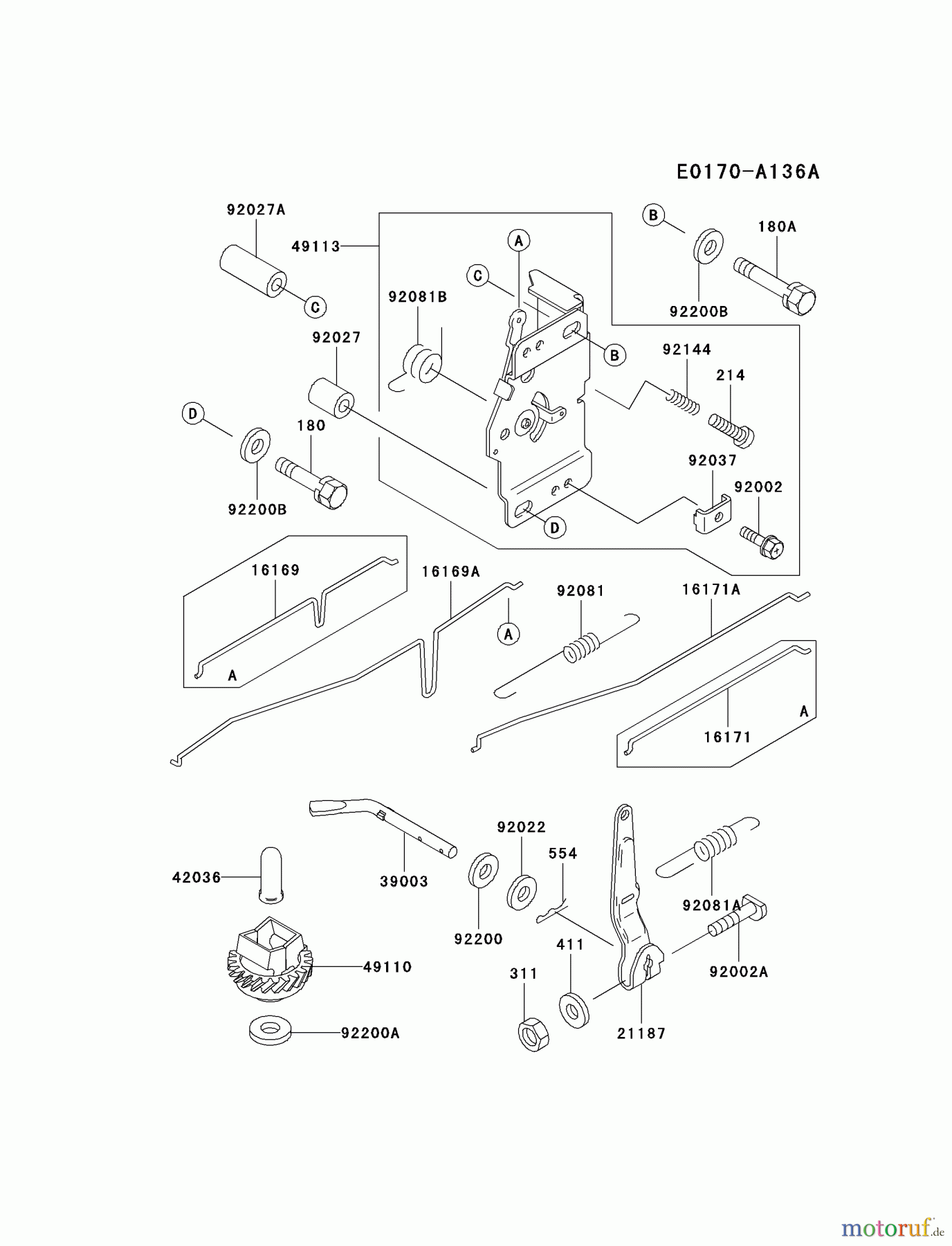 Kawasaki Motoren Motoren Vertikal FA210V - AS02 bis FH641V - DS24 FC290V-ES15 - Kawasaki FC290V 4-Stroke Engine CONTROL-EQUIPMENT
