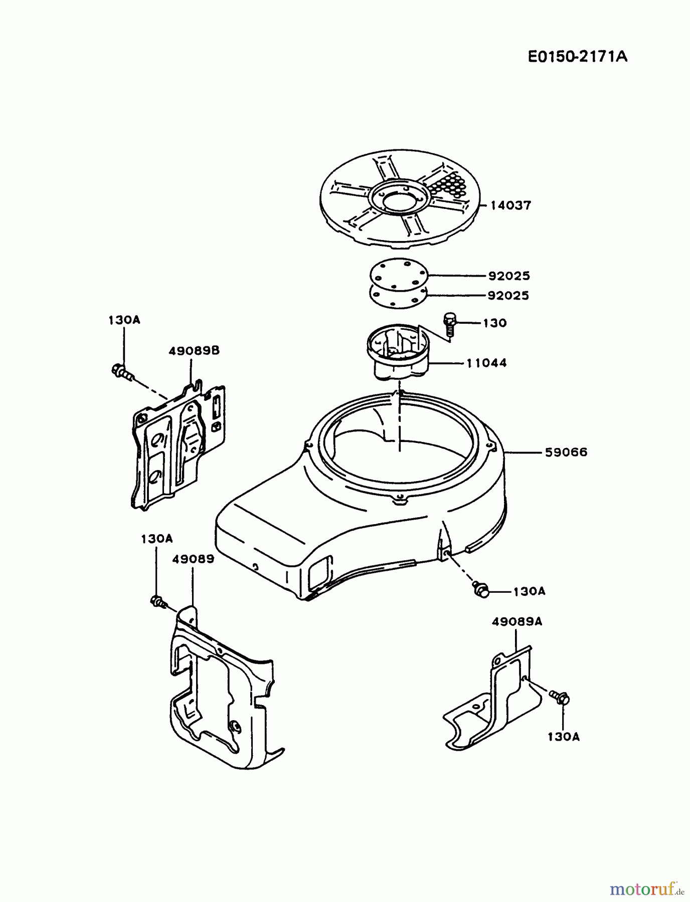 Kawasaki Motoren Motoren Vertikal FA210V - AS02 bis FH641V - DS24 FC420V-AS15 - Kawasaki FC420V 4-Stroke Engine COOLING-EQUIPMENT