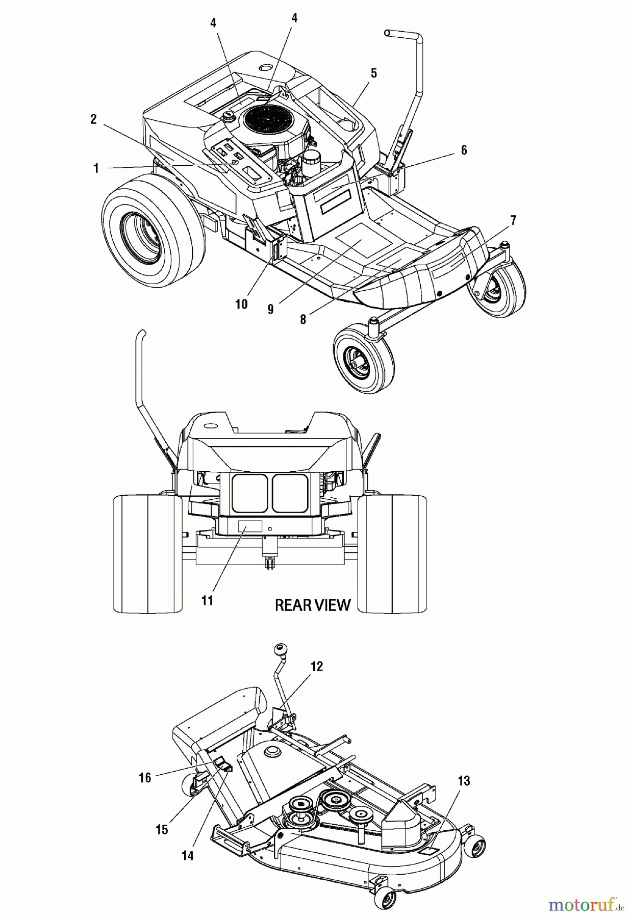  Murray Nullwendekreismäher, Zero-Turn 107.277740 (2690429) - Craftsman ZT 7000, 22HP B&S w/50