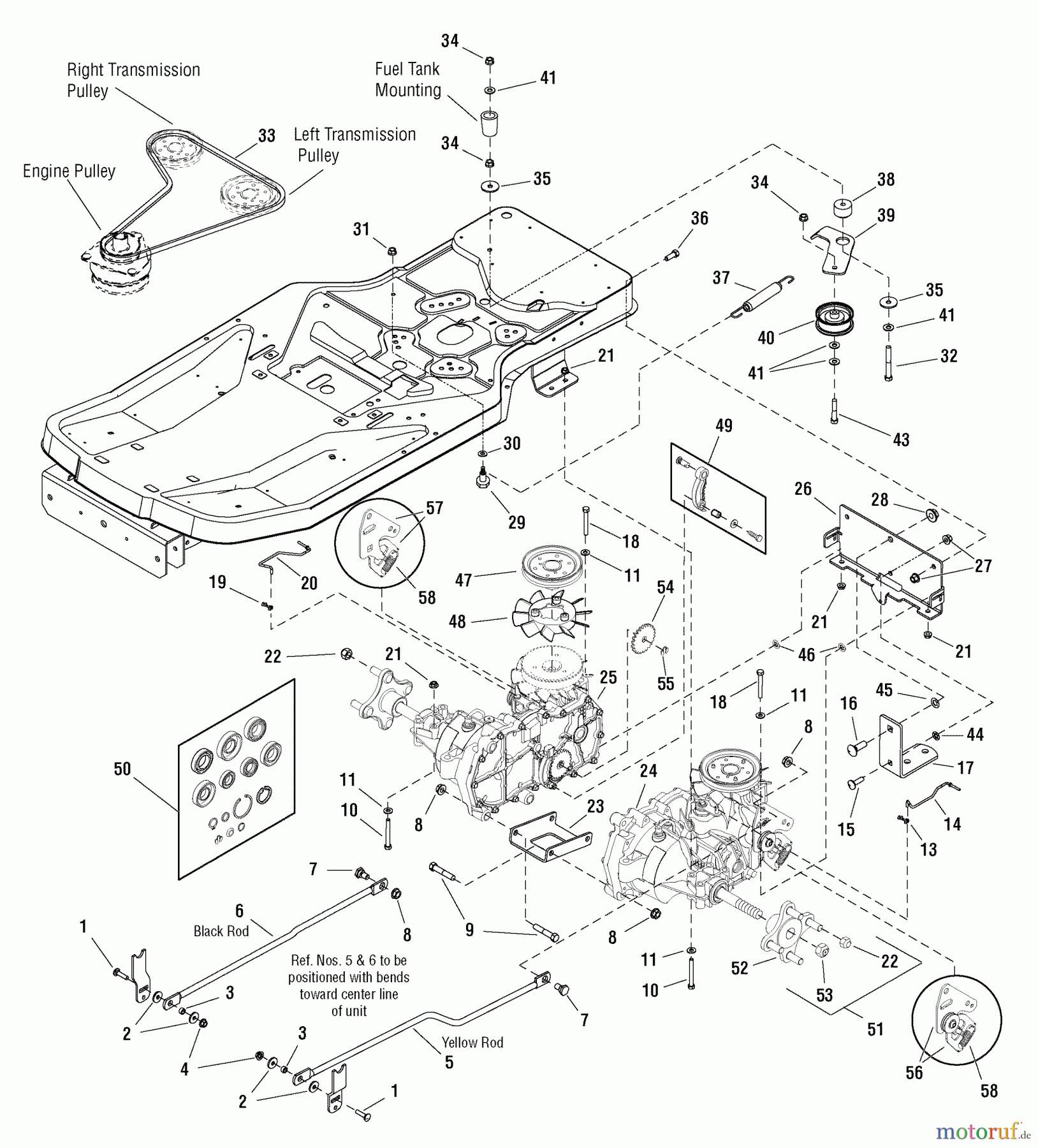  Murray Nullwendekreismäher, Zero-Turn 107.289860 (7800513) - Craftsman ZTS6000, 21HP B&S w/42