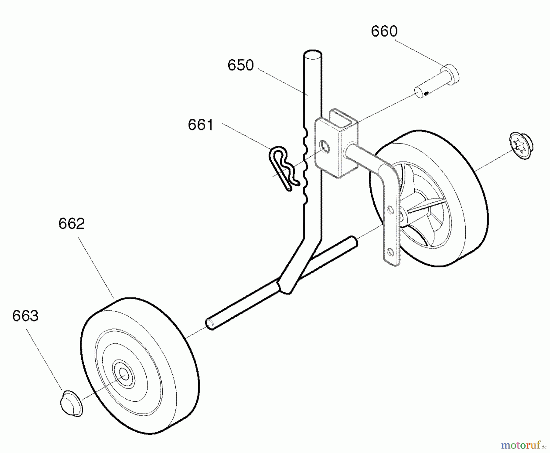  Murray Motorhacken und Kultivierer 11052x4D - Murray Cultivator (2003) Wheel Assembly