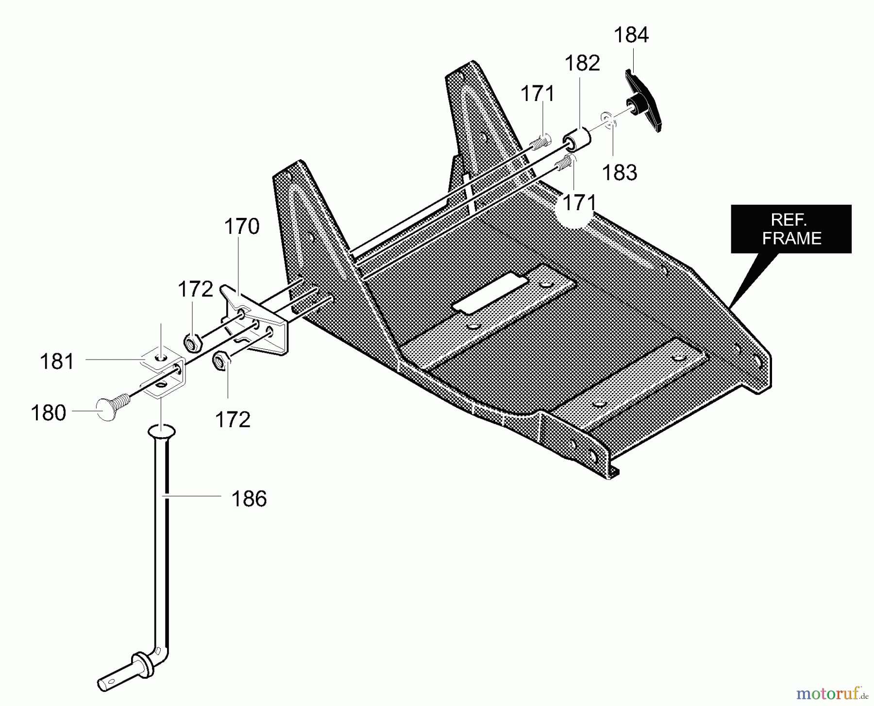 Murray Kantenschneider 13051x81A - Yard King Edger (2000) Curb Hop Mount Assembly