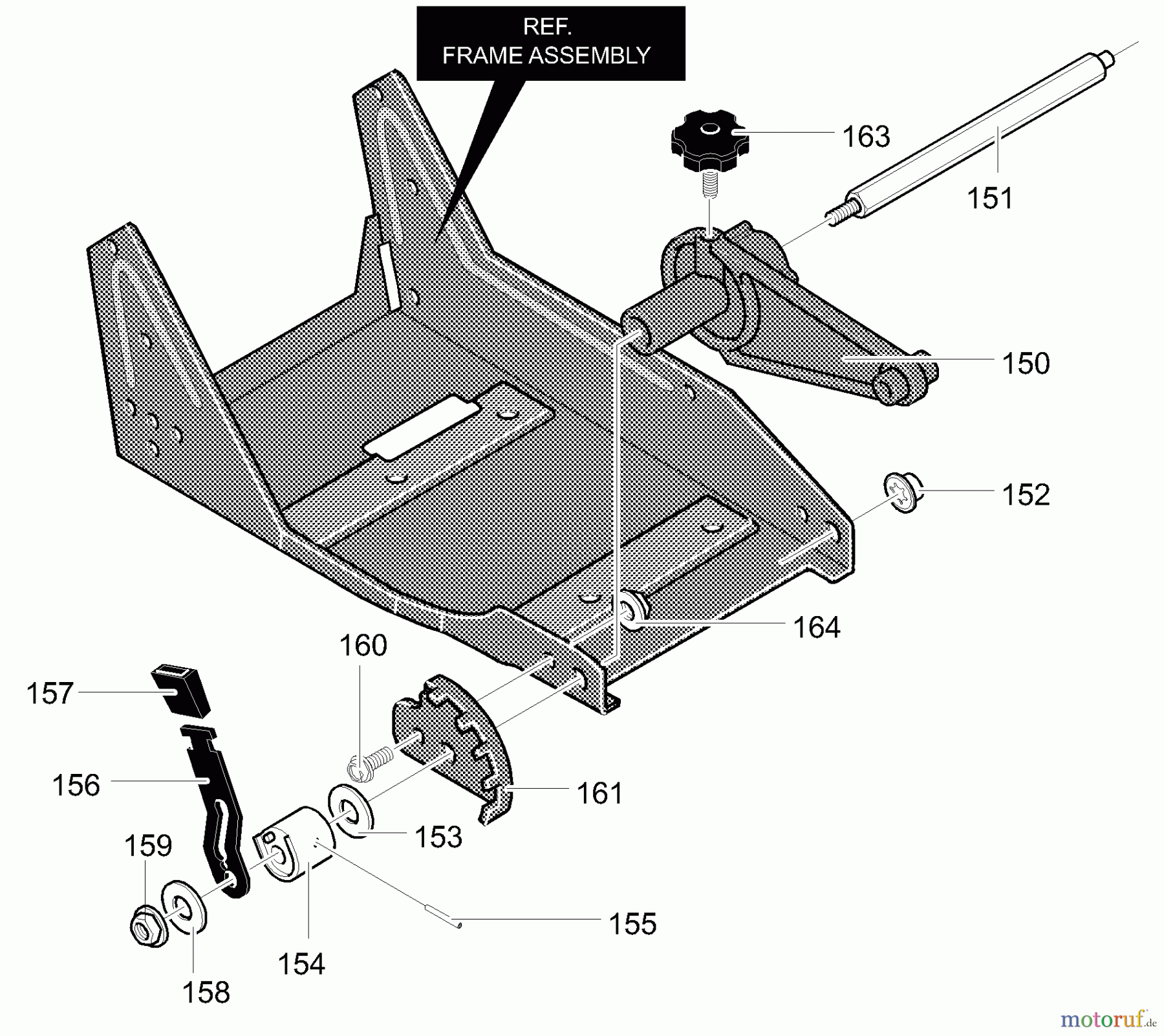 Murray Kantenschneider 13051x81A - Yard King Edger (2000) Height Adjust Lever Assembly