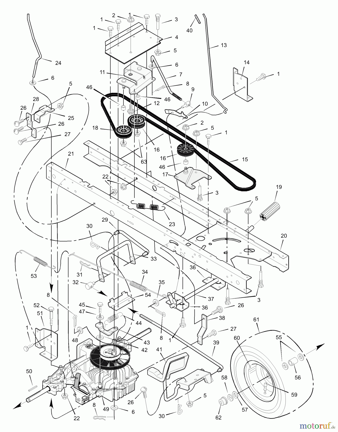  Murray Rasen- und Gartentraktoren 42572x31A - Scotts 42