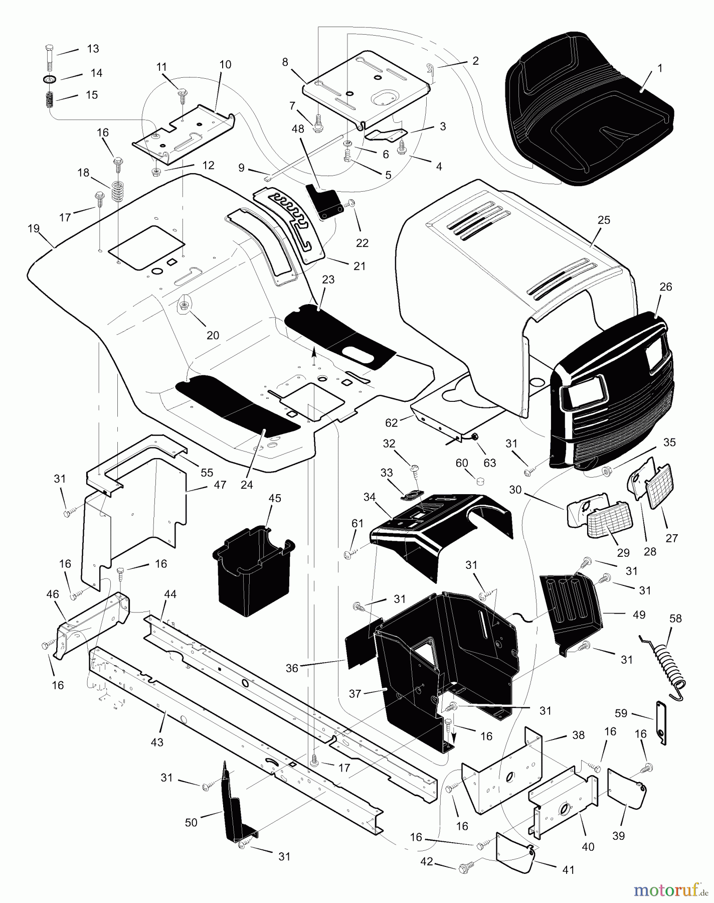 Murray Rasen- und Gartentraktoren 42591x92A - B&S/Murray 42