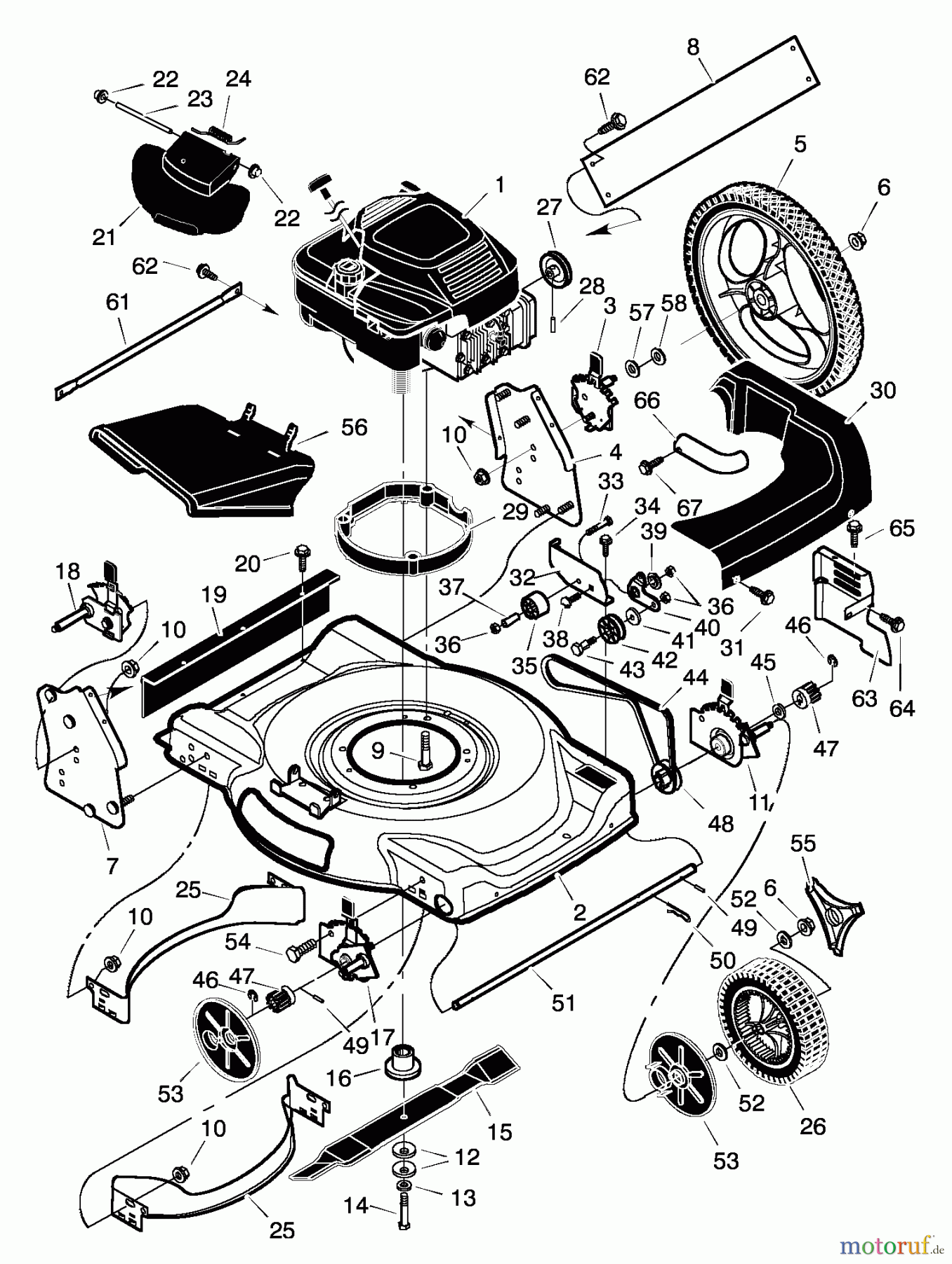 Murray Rasenmäher 22646x8A - Scotts 22