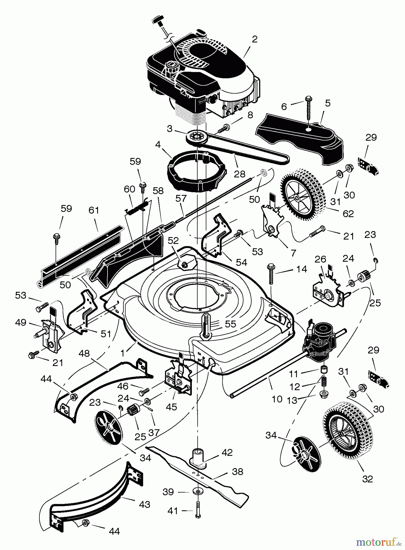 Murray Rasenmäher 228512x8A - Scotts 22