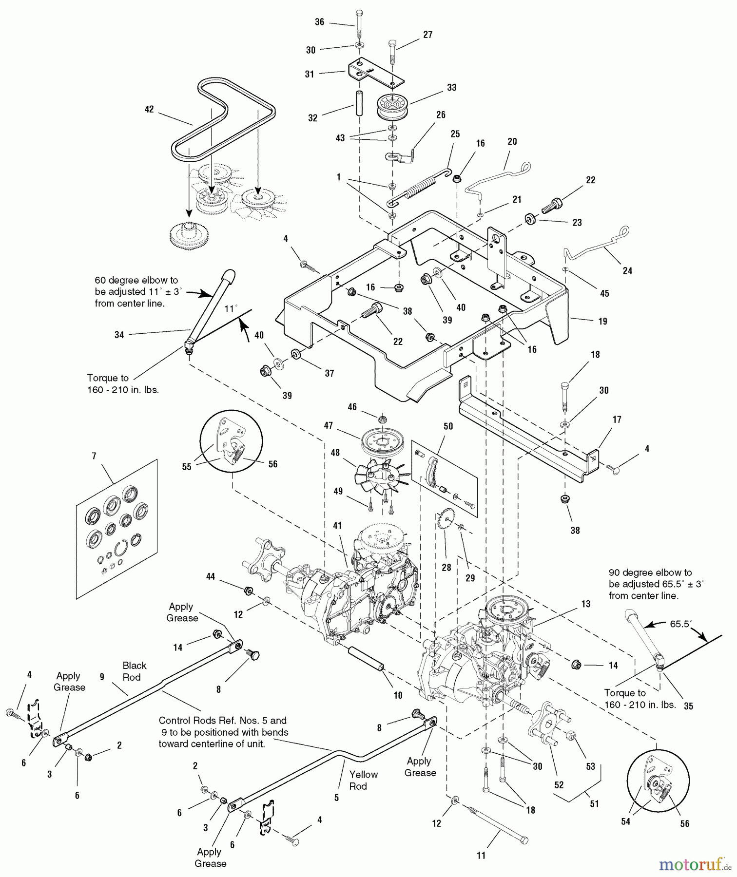  Murray Nullwendekreismäher, Zero-Turn 107.277720 (2690428) - Craftsman ZT 7000, 20HP Kohler w/44