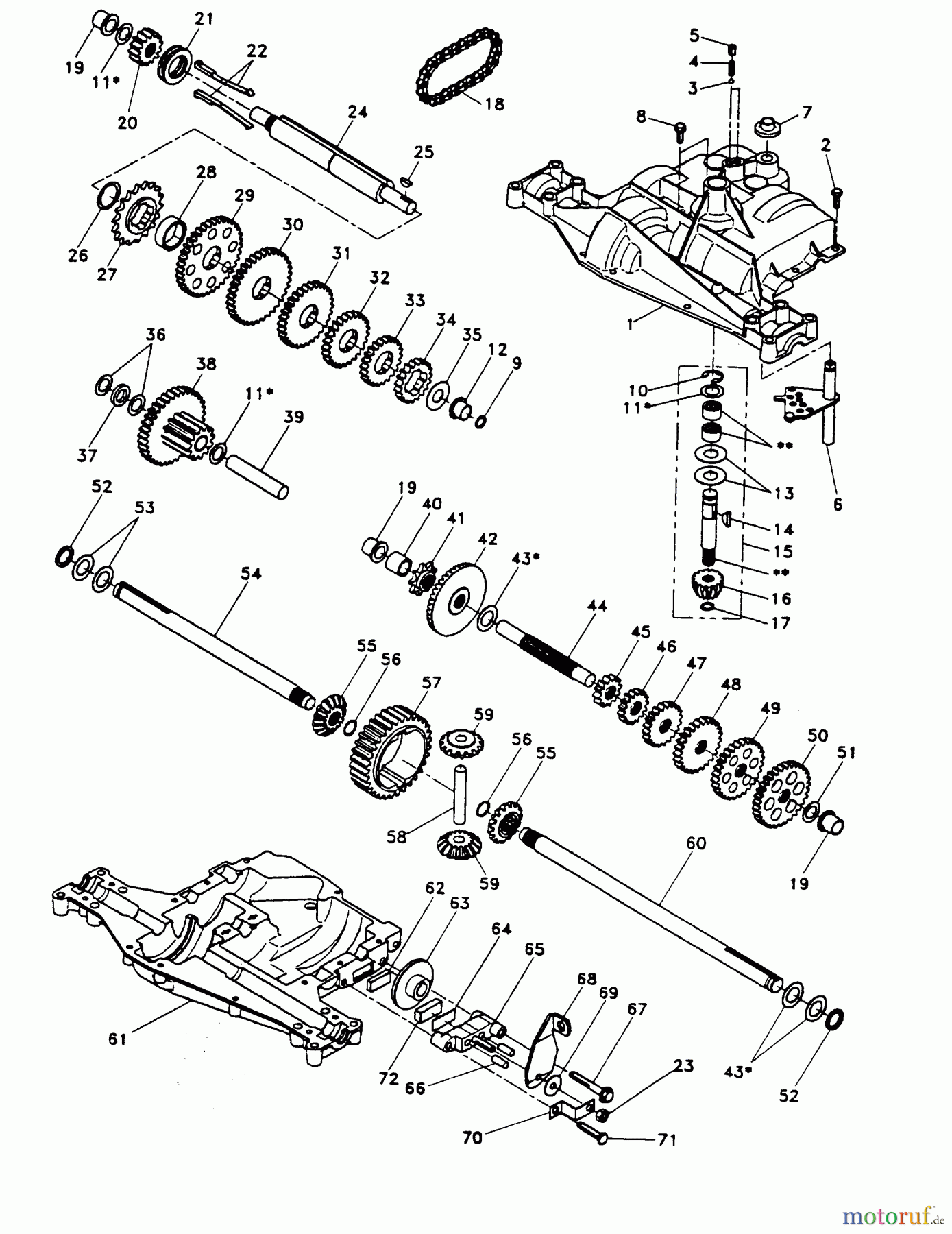  Poulan / Weed Eater Rasen und Gartentraktoren PP14542KB - Poulan Pro Lawn Tractor DANA TRANSAXLE - MODEL NUMBER 4360-79