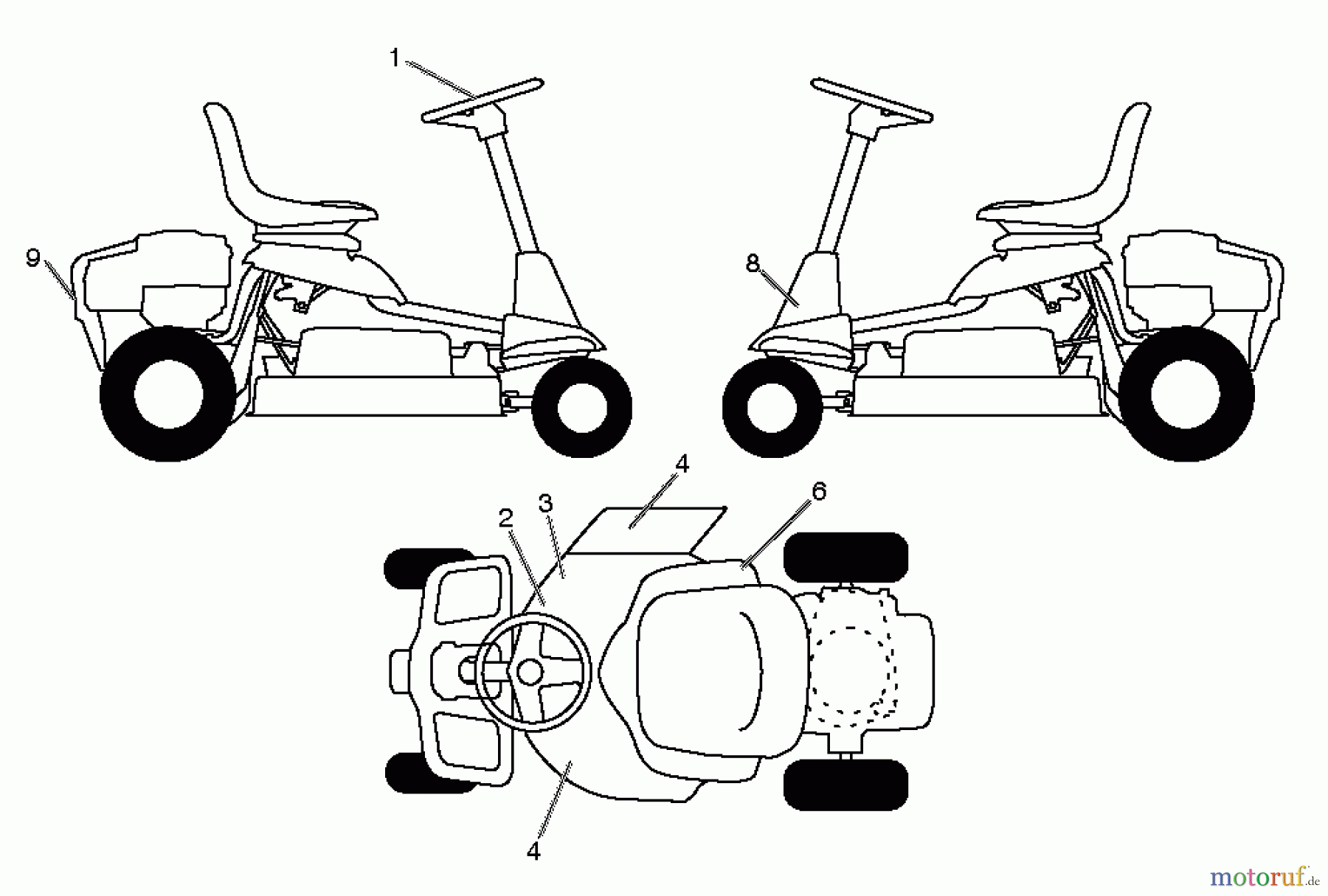  Poulan / Weed Eater Rasen und Gartentraktoren WE261 (96022001103) - Weed Eater Lawn Tractor (2012-12) DECALS