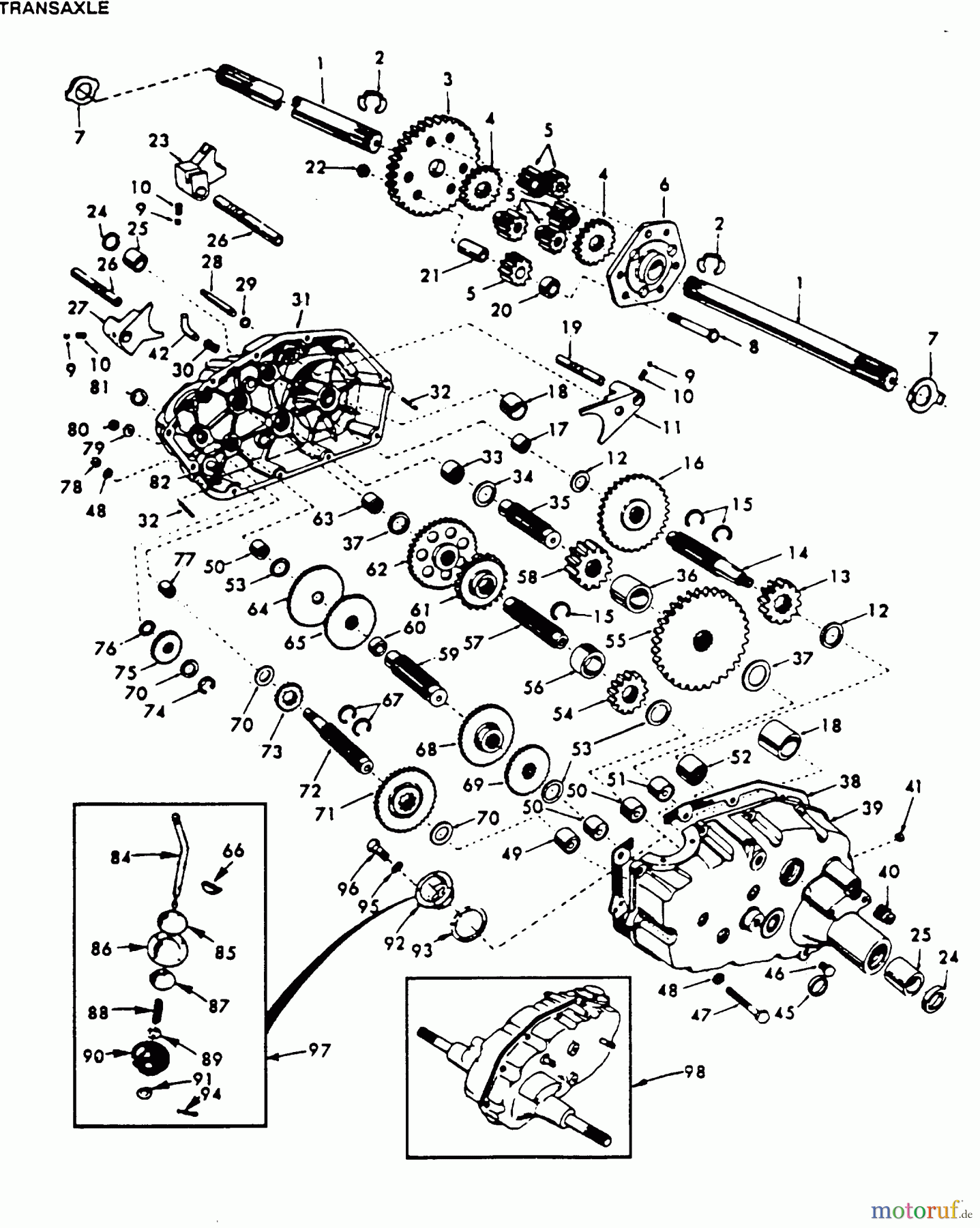  Poulan / Weed Eater Rasen und Gartentraktoren XC1182HB - Poulan Pro Lawn Tractor TRANSAXLE