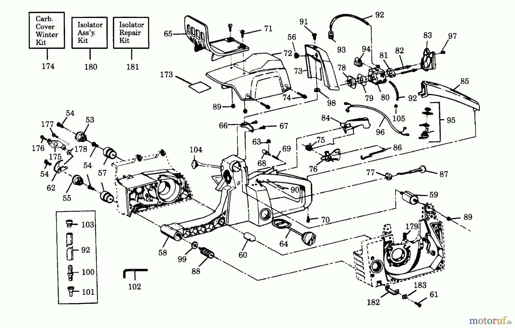  Poulan / Weed Eater Motorsägen 3100 - Poulan Chainsaw EXTERNAL POWER UNIT