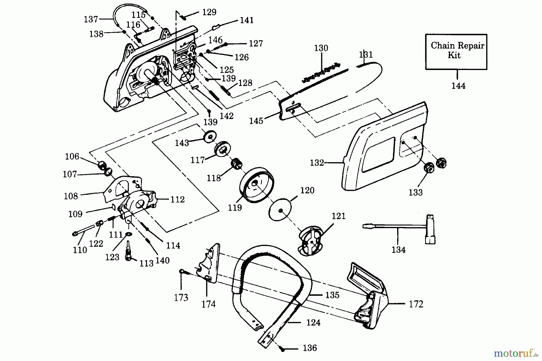 Poulan / Weed Eater Motorsägen 3300 - Poulan Chainsaw POWER UNIT