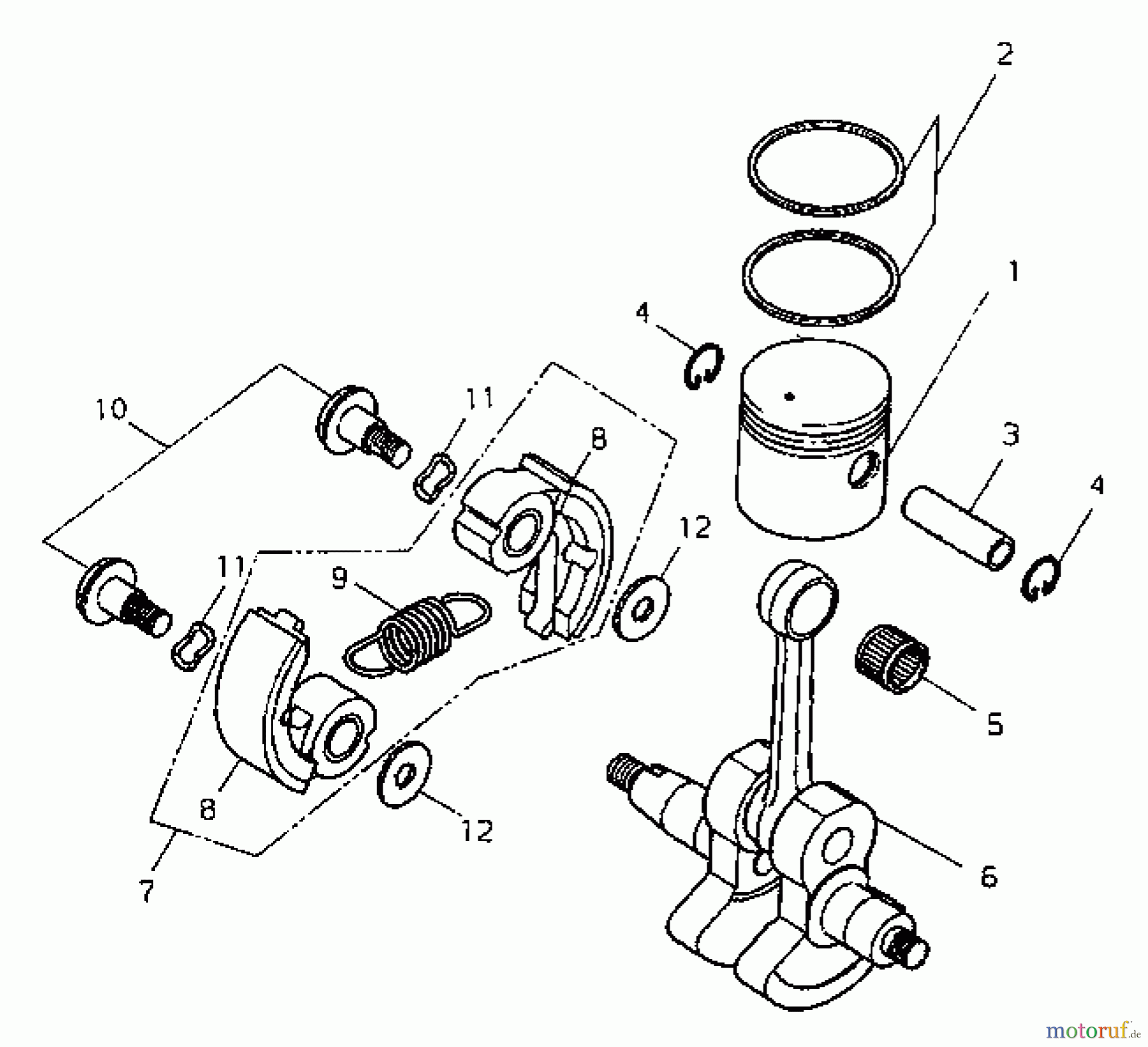  Shindaiwa Trimmer, Faden / Bürste F195S - Shindaiwa String Trimmer Clutch, Piston