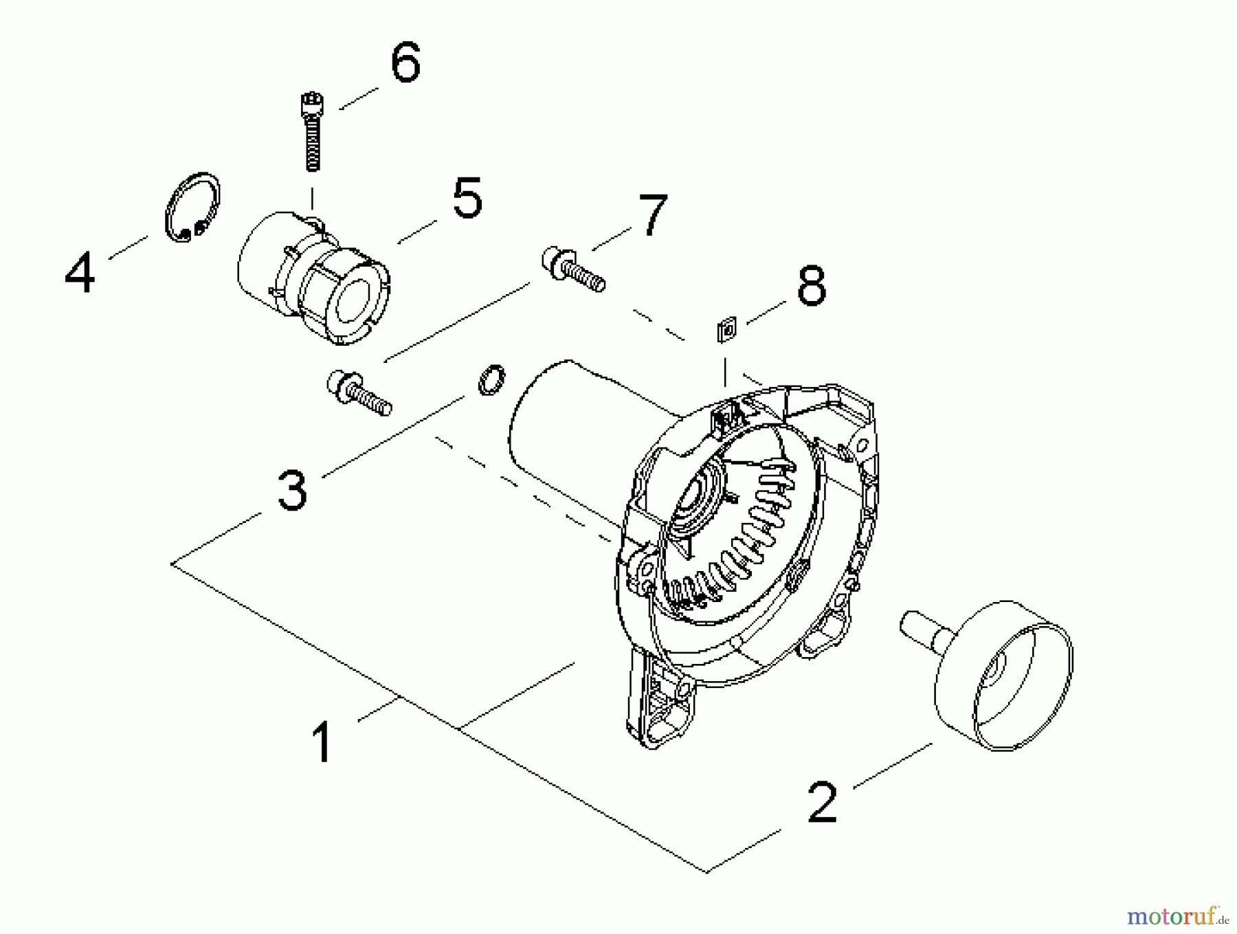  Shindaiwa Trimmer, Faden / Bürste F222-Shindaiwa String Trimmer Fan Cover Ending S/N 7115090