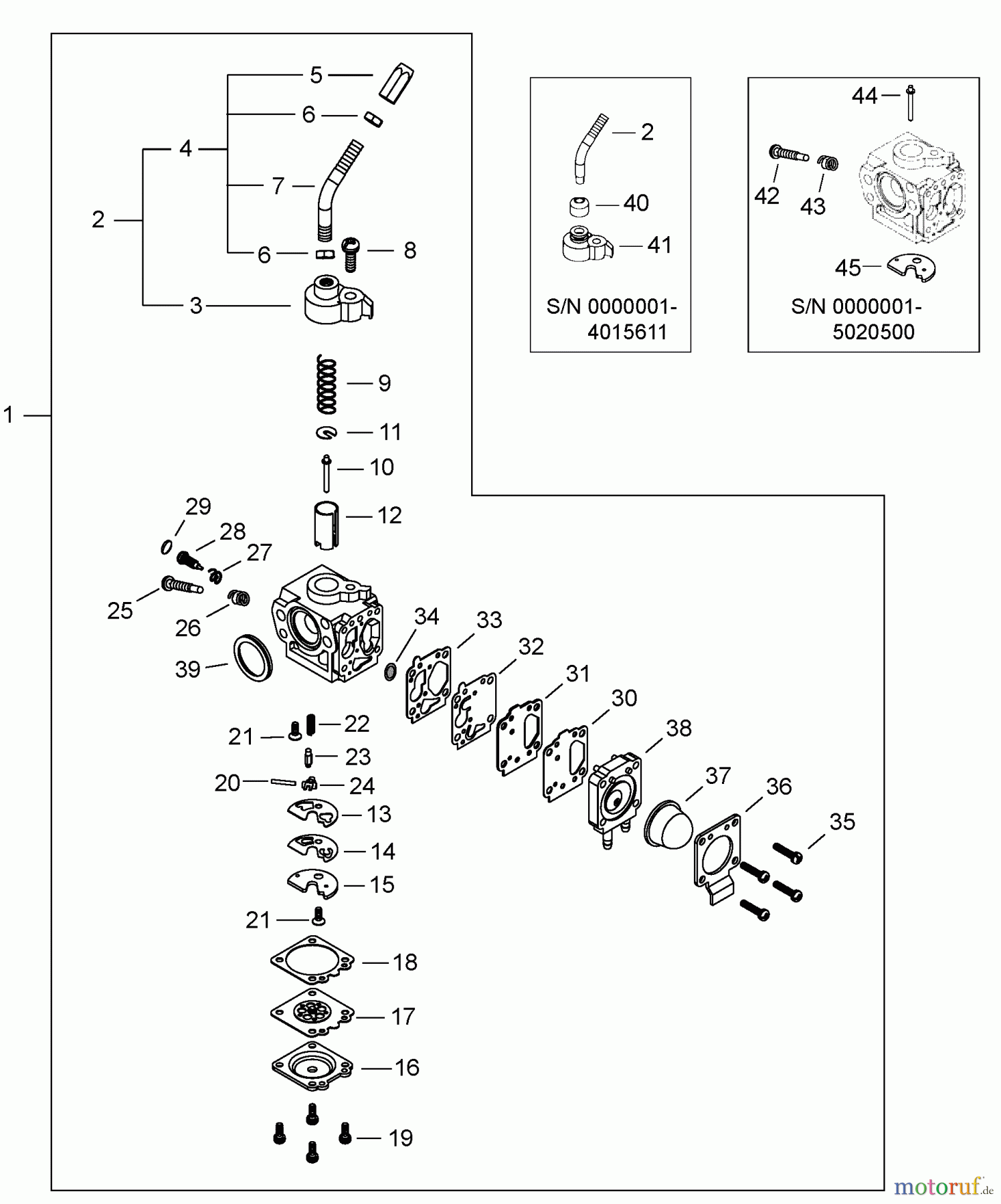 Shindaiwa Kantenschneider LE261 - Shindaiwa Hand Held Edger Carburetor