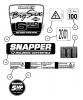Snapper P216512TV - 21" Walk-Behind Mower, 6.5 HP, Steel Deck, Series 12 Ersatzteile Decals (Part 2)