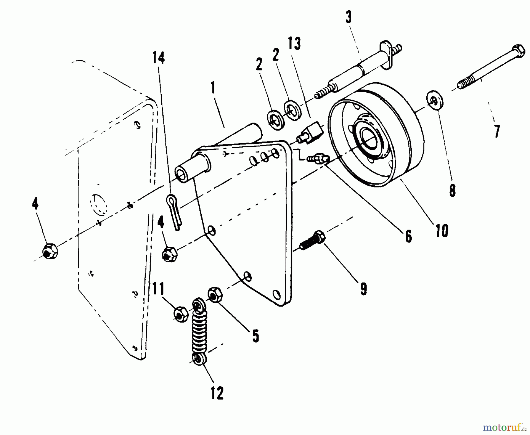  Snapper Rasenmäher für Großflächen PL7140KWV - Snapper Wide-Area Walk-Behind Mower, 14 HP, Gear Drive, Loop Handle, Series 0 R.H. Traction Pulley Assembly