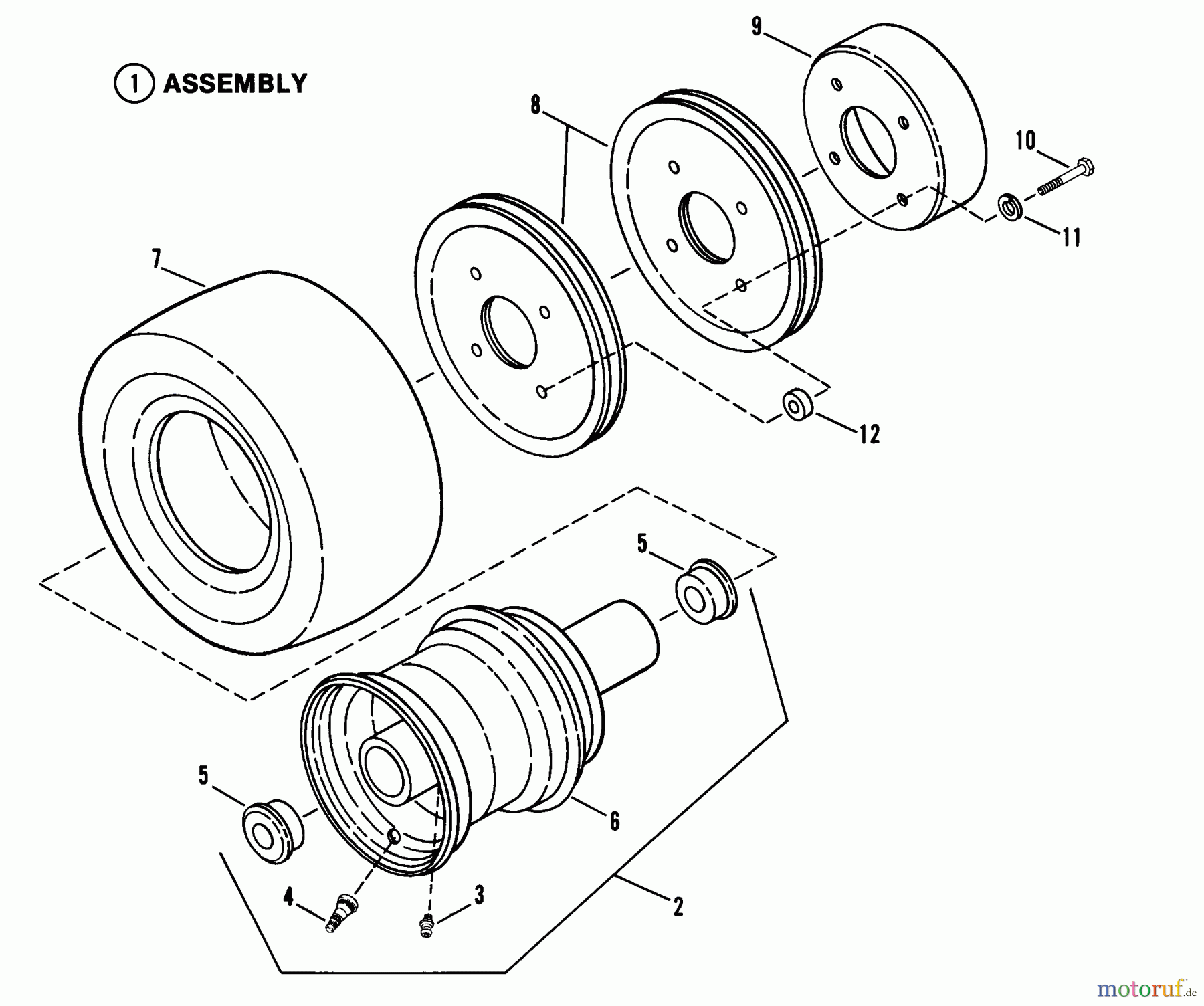  Snapper Rasenmäher für Großflächen PP71251KV - Snapper Wide-Area Walk-Behind Mower, 12.5 HP, Gear Drive, Pistol Grip, Series 1 Traction, Rear Wheel Assembly