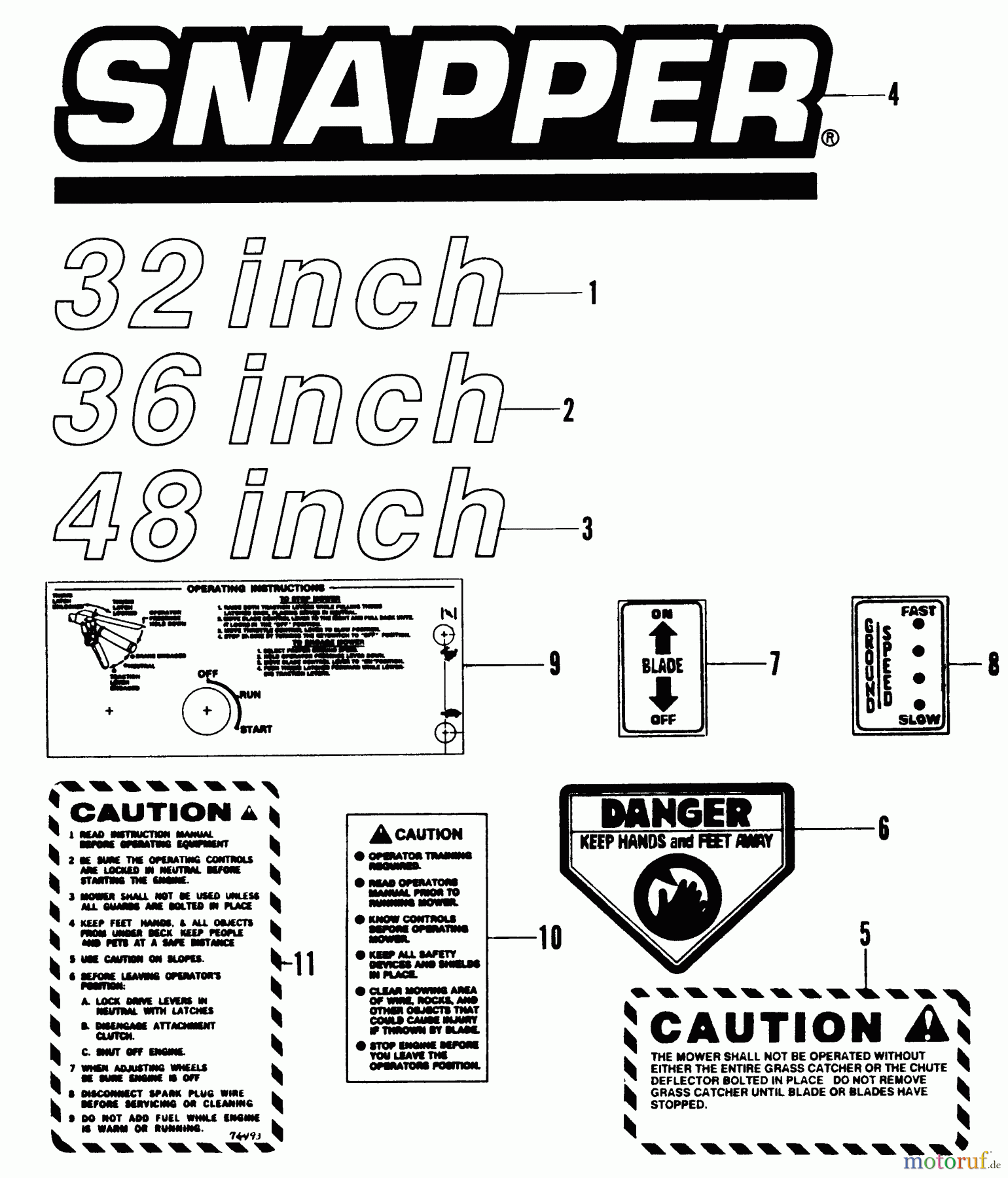  Snapper Rasenmäher für Großflächen W321252KW - Snapper 32