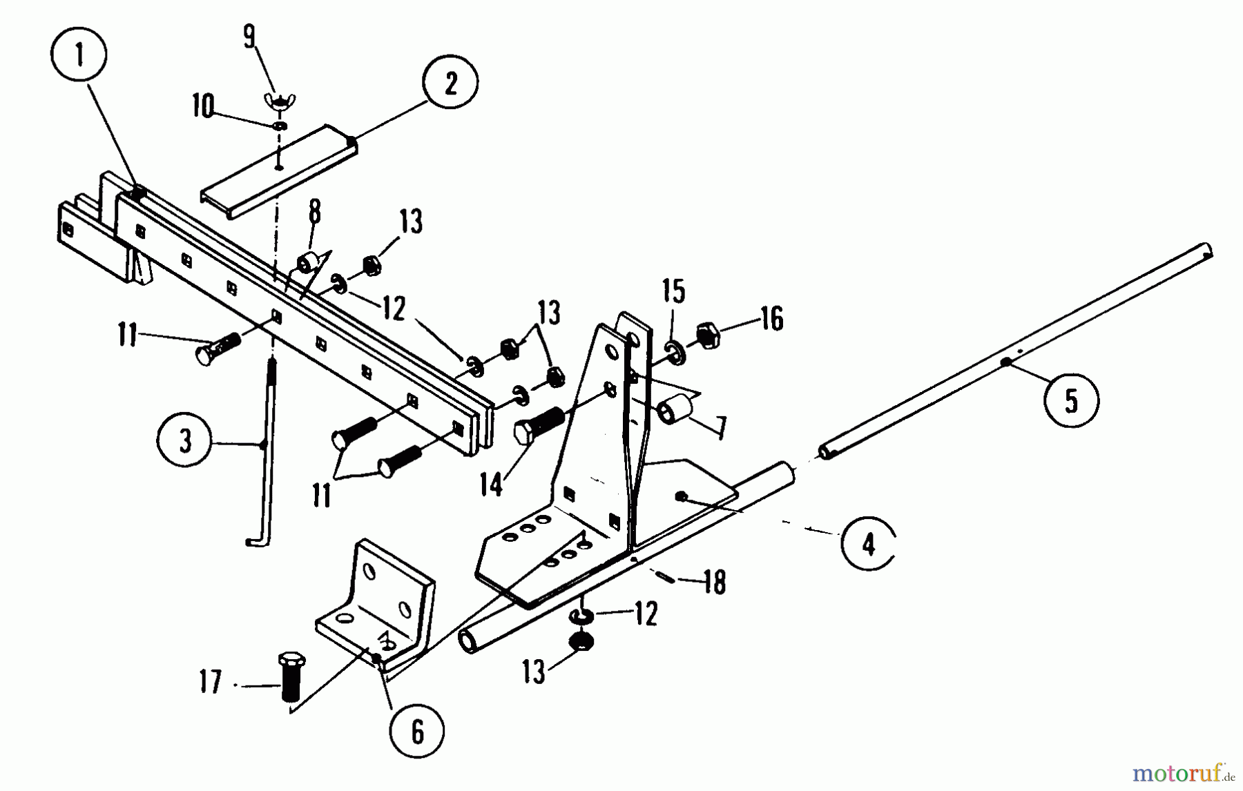  Snapper Sonstiges 7060431 - Snapper Garden Tools Kit Tool Bar & Mast